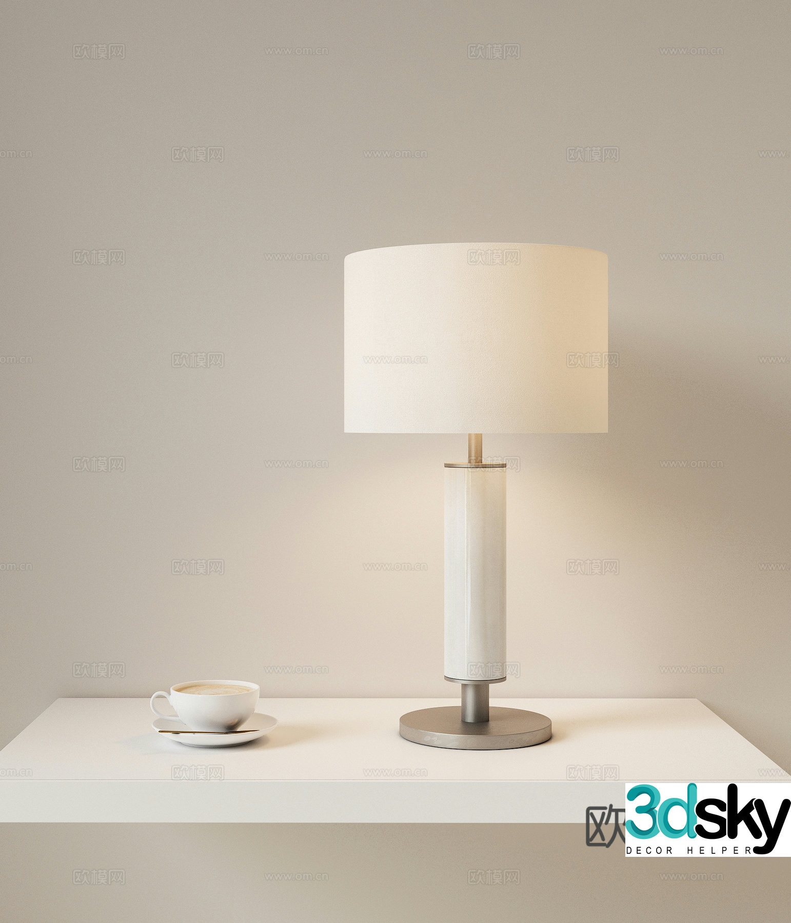 Modern retro desk lamp metal desk lamp bedside desk lamp living room desk lamp study desk lamp 3d model