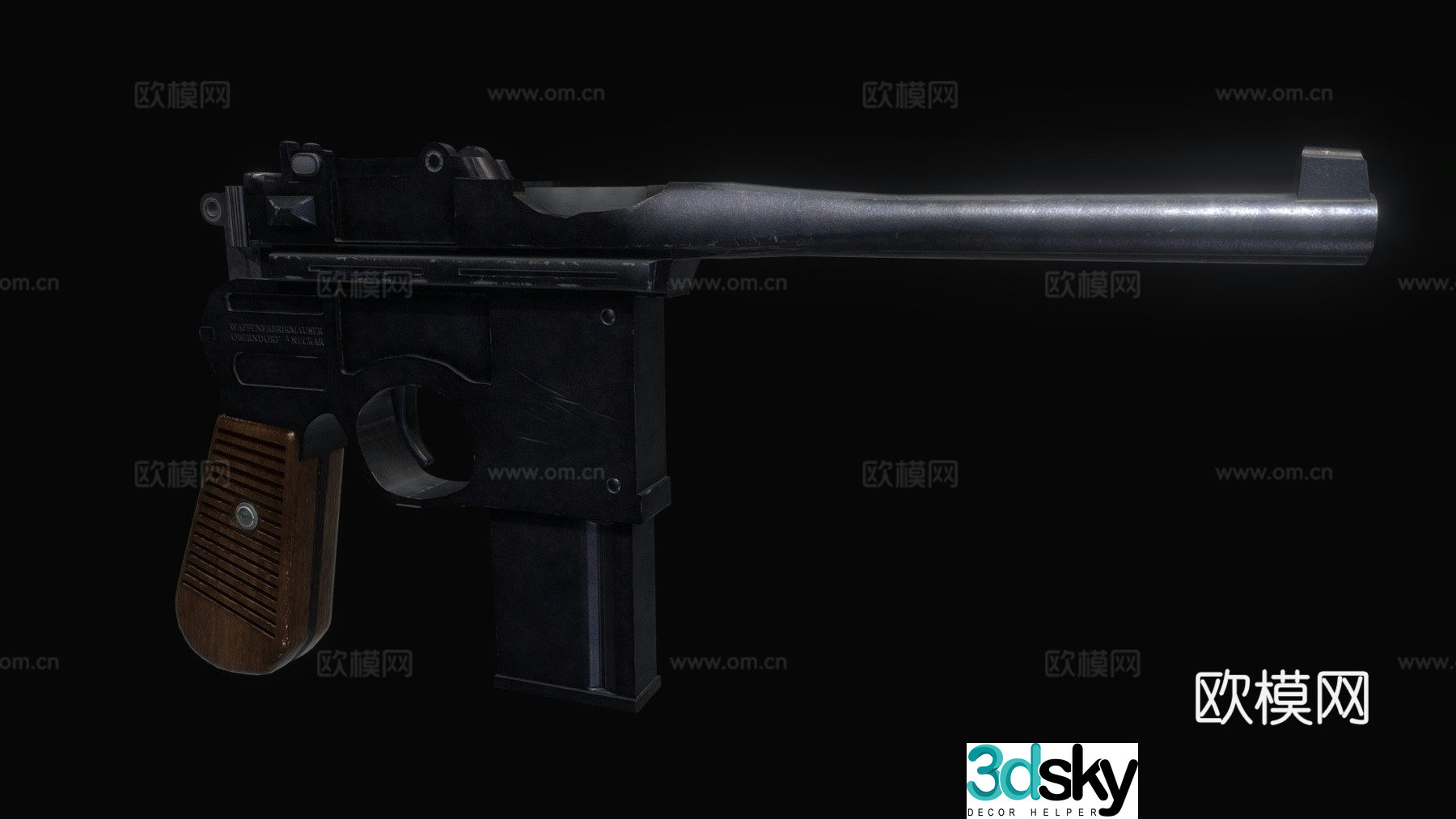 Mauser C96 3d model