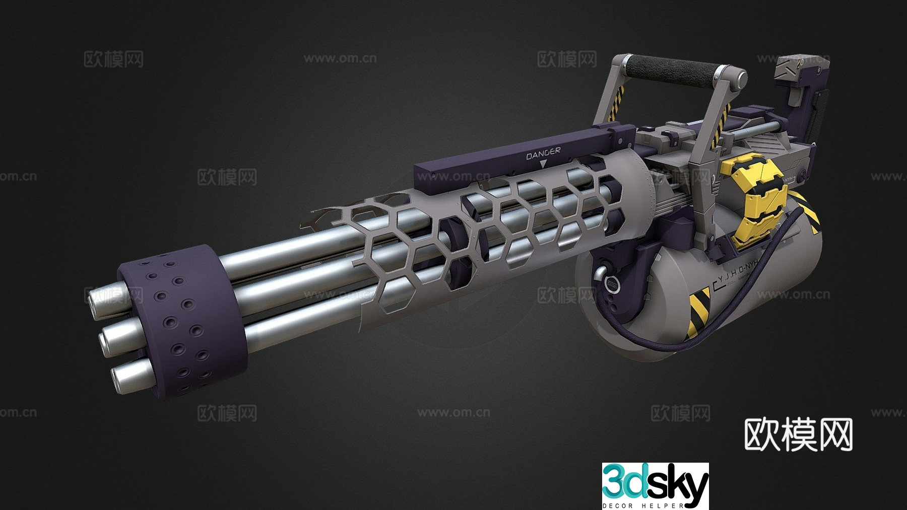 Exteel Minigun 3d model