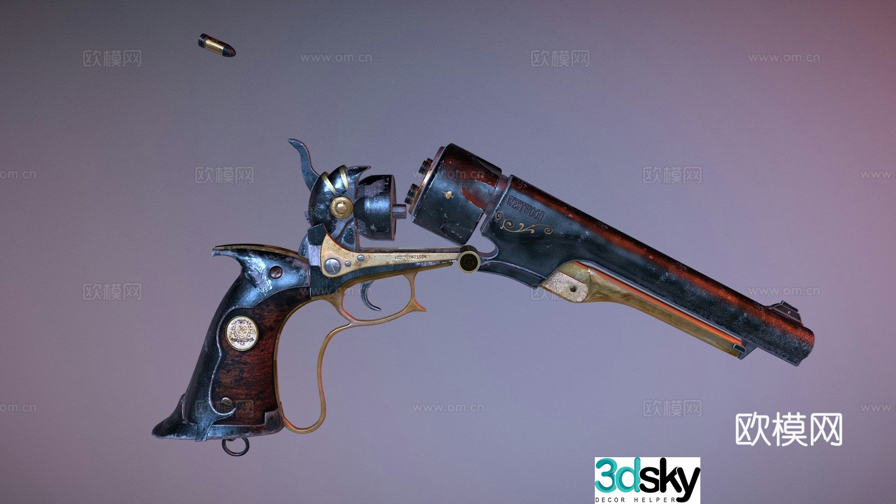 Revolver - Westwood Eldorado 3d model