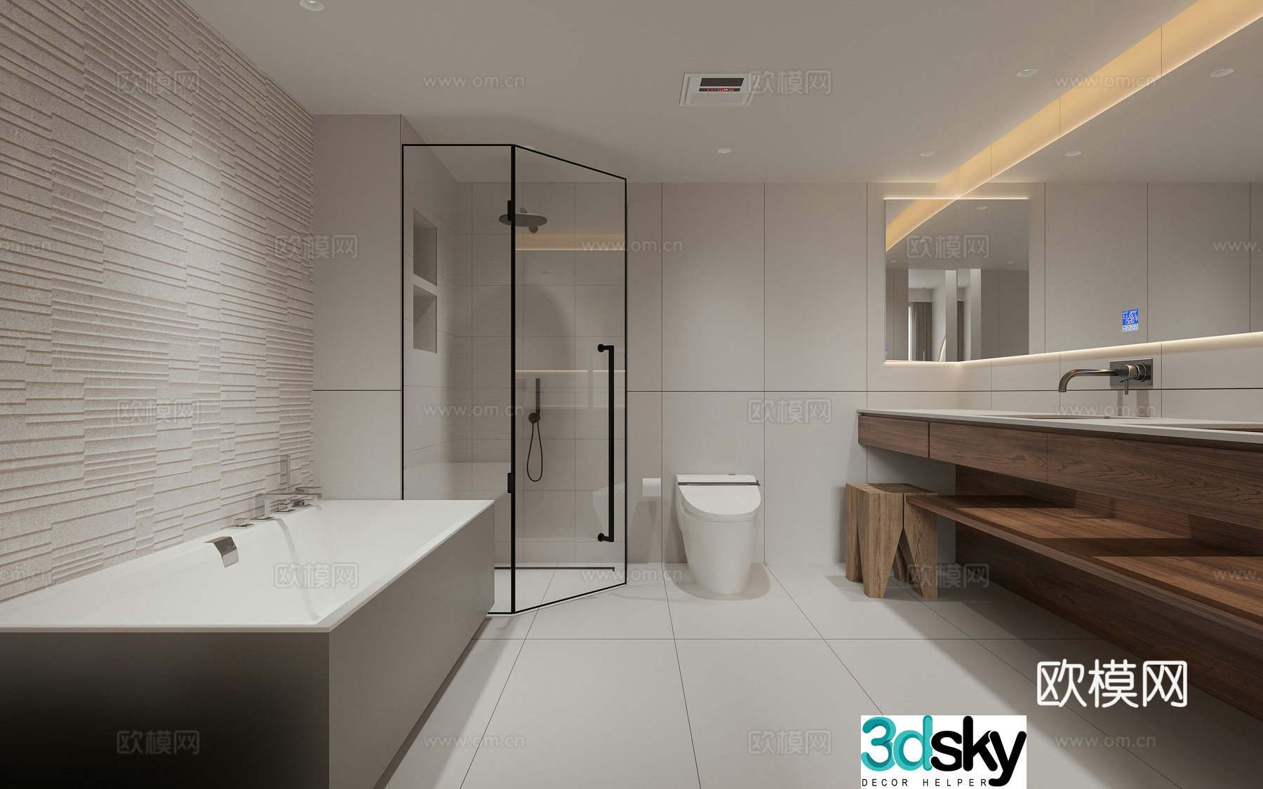 Modern bathroom 3d model