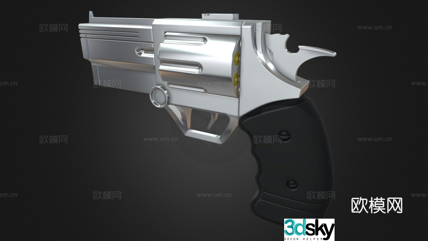 revolver 3d model