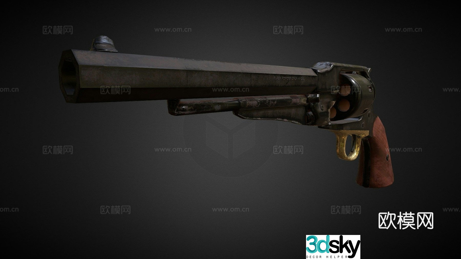 Remington 1858 3d model