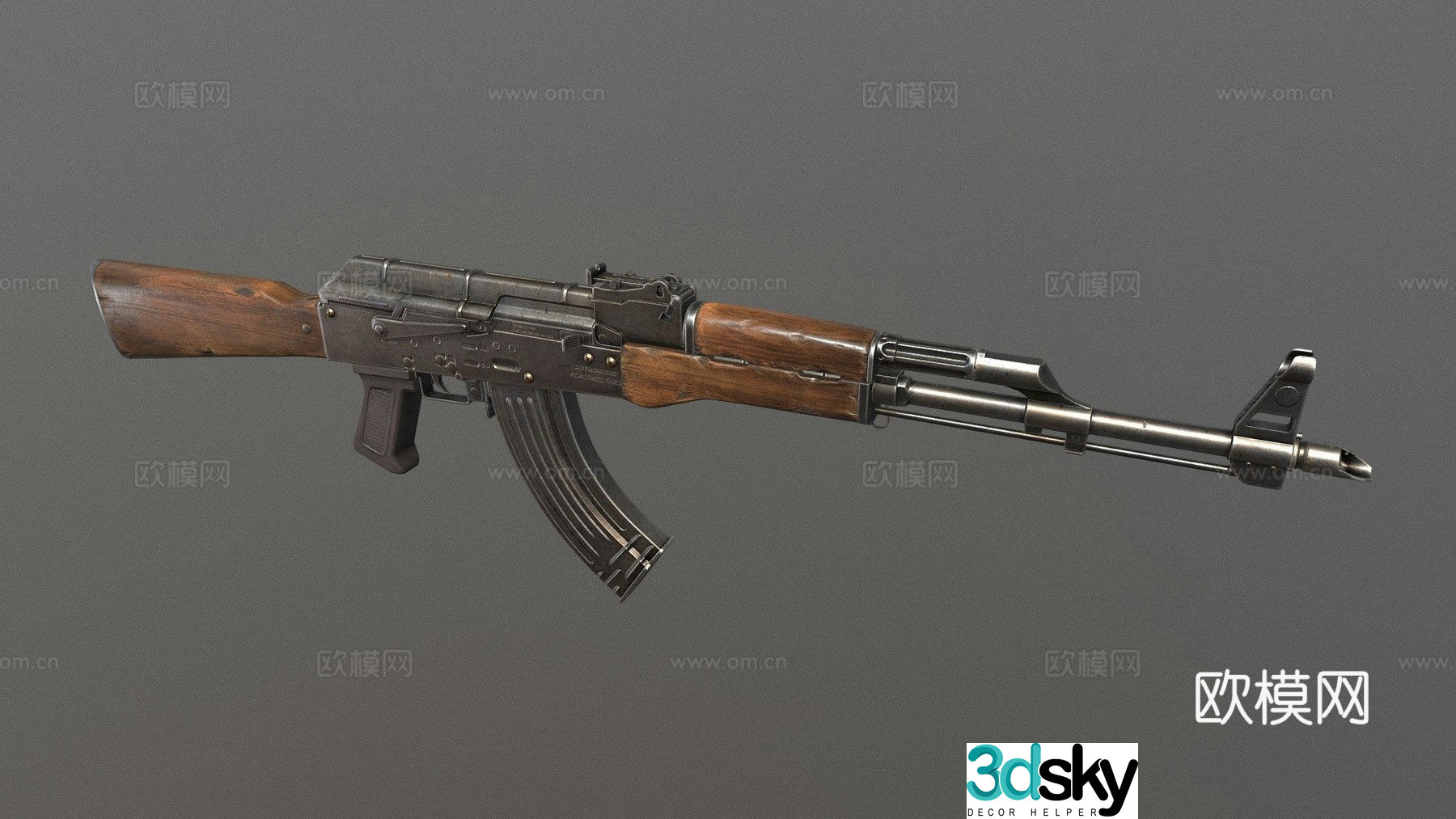 AK rifle 3d model
