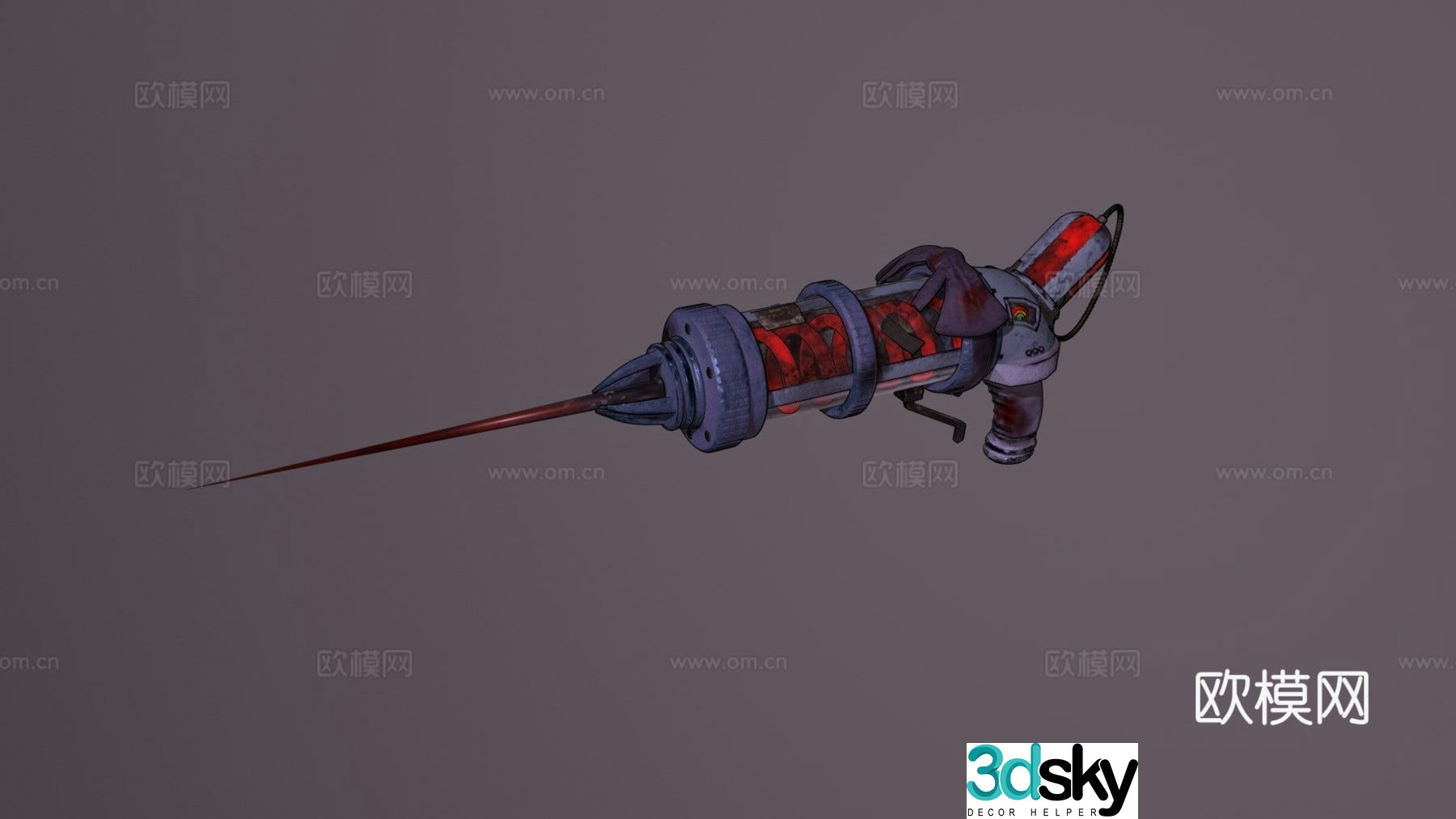 syringe 3d model