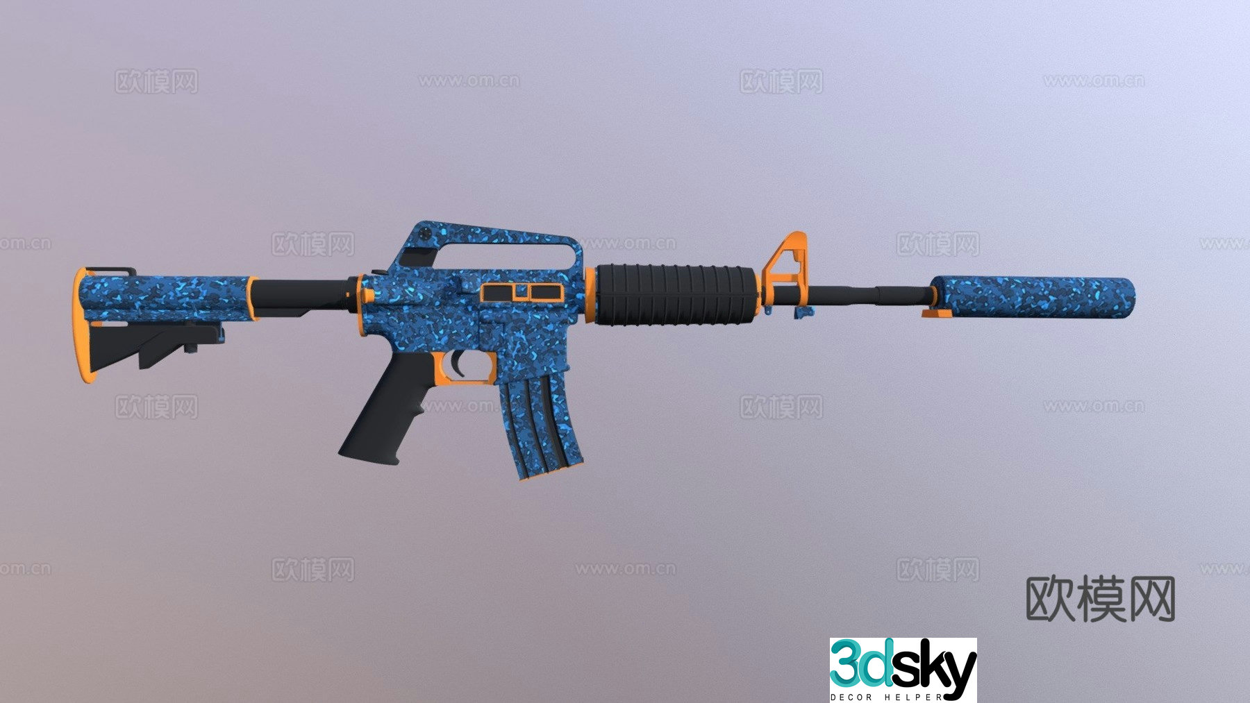 m4a1-s - snake hunter 3d model