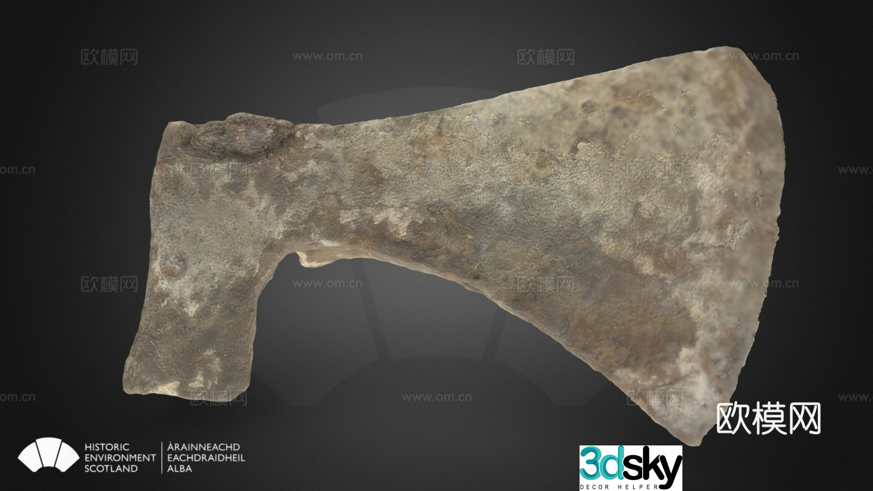 Woodcutter's Ax, Karla Walker Castle 3D model