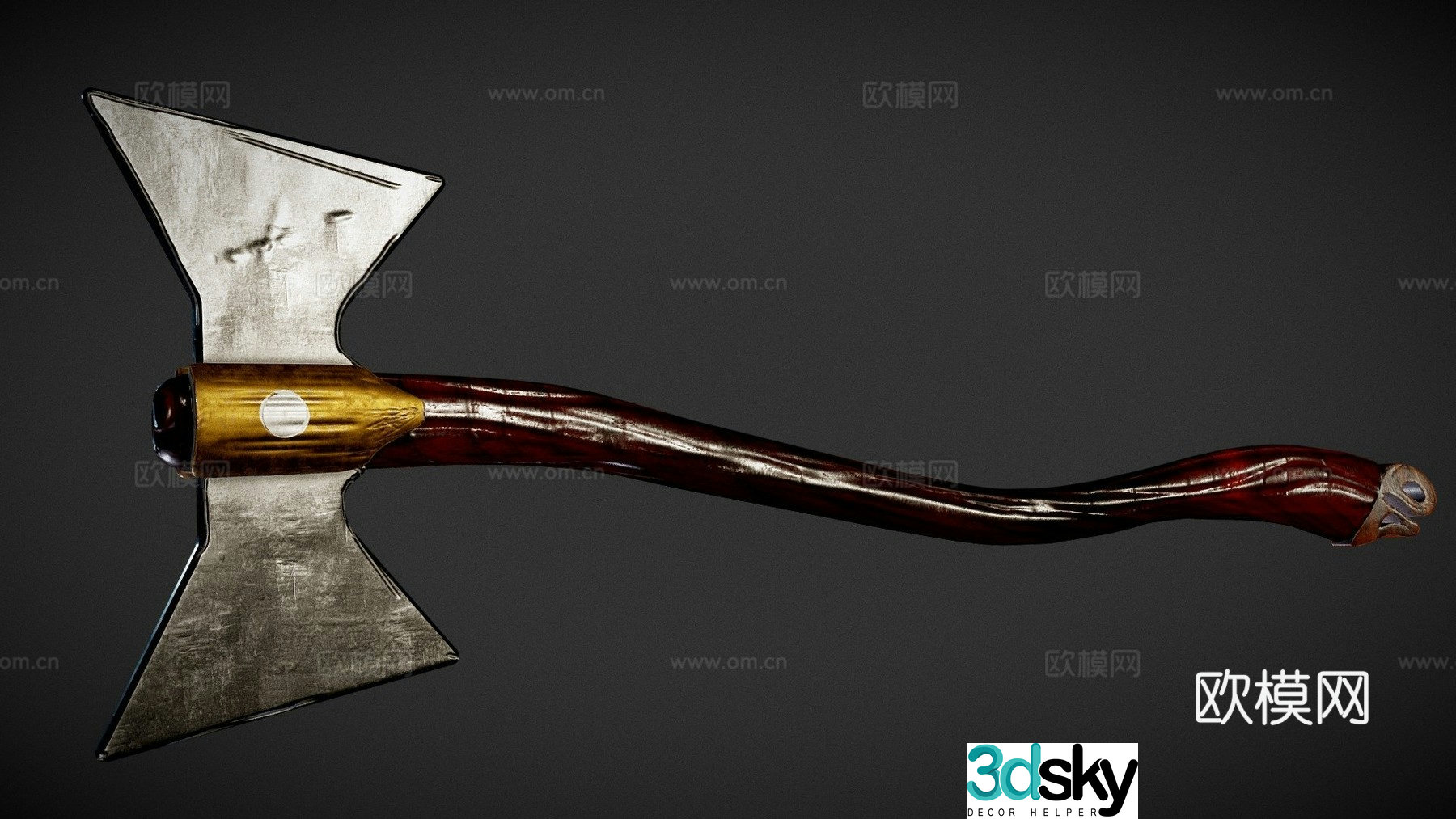 medieval ax 3d model