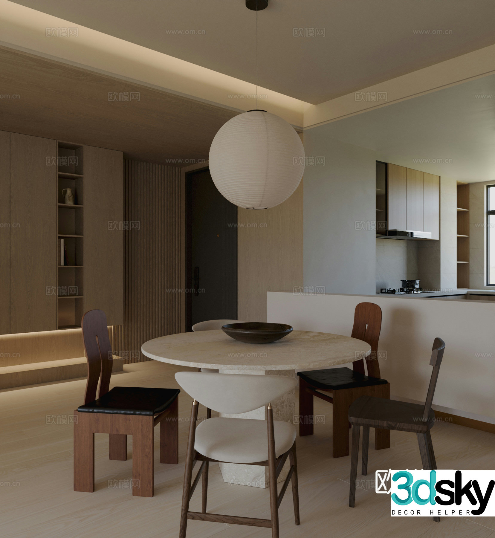 New Chinese restaurant 3D model