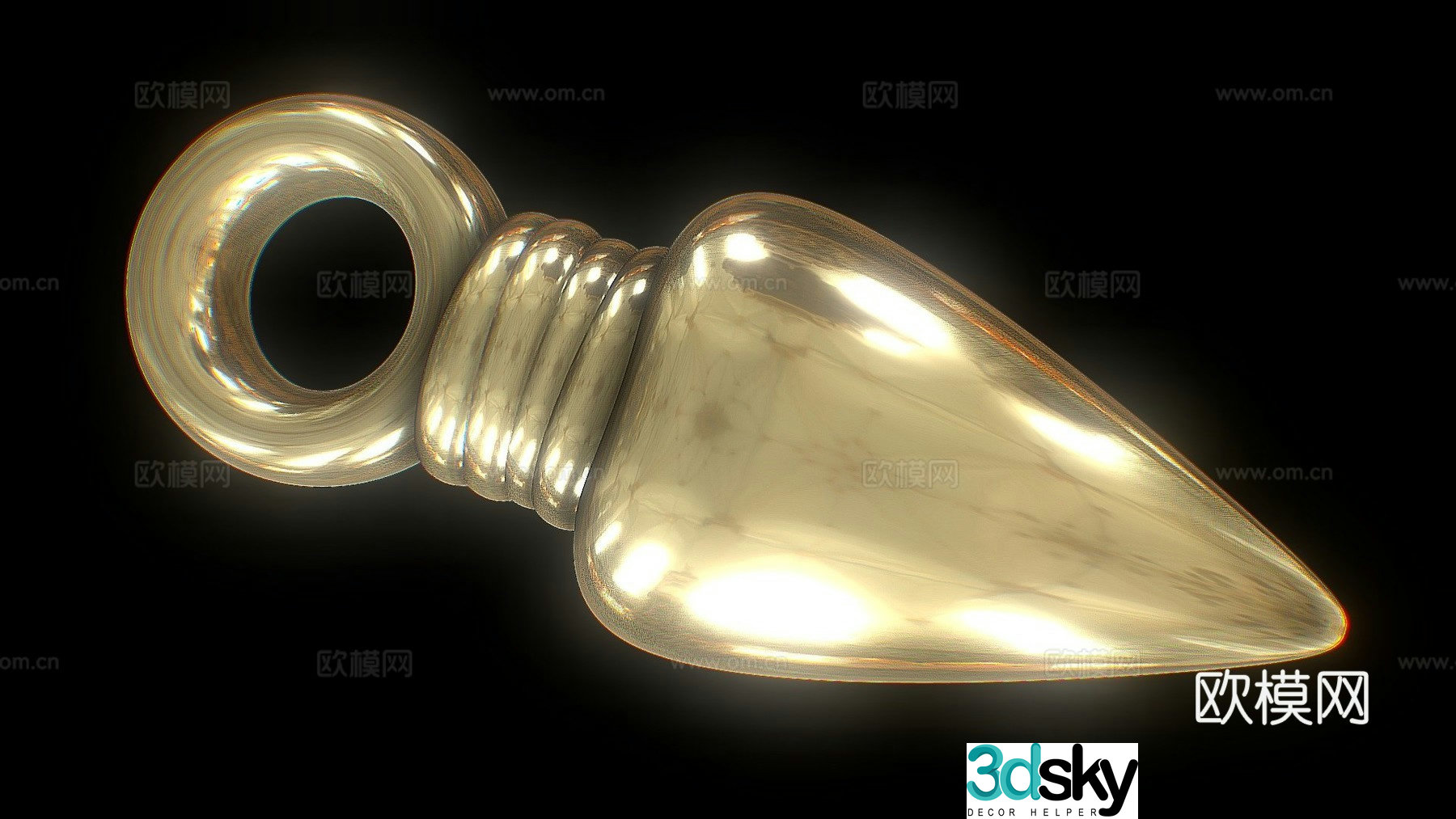 Kunai pendant 3d model