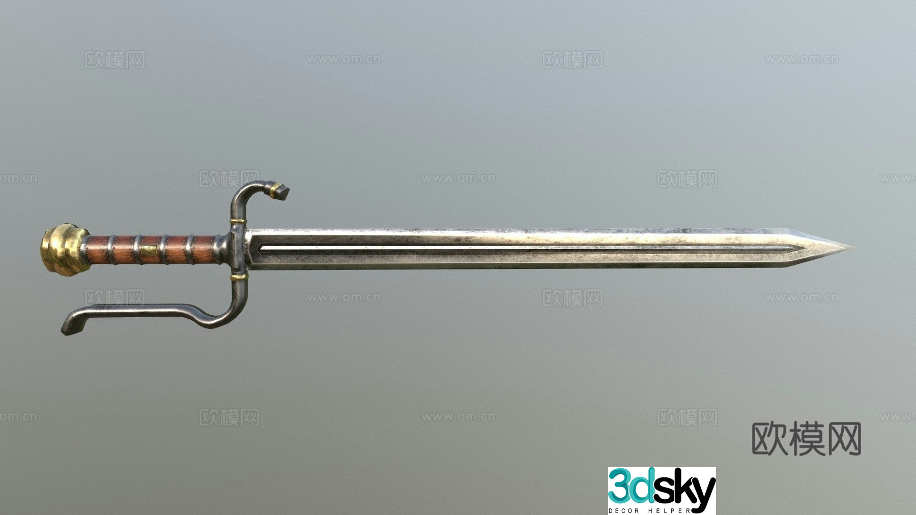 medieval sword 3d model