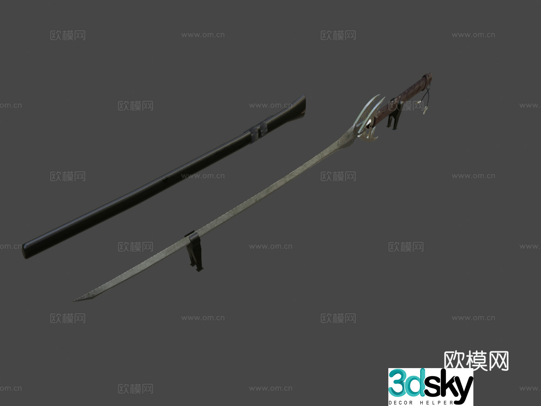 Fantasy katana-33d model