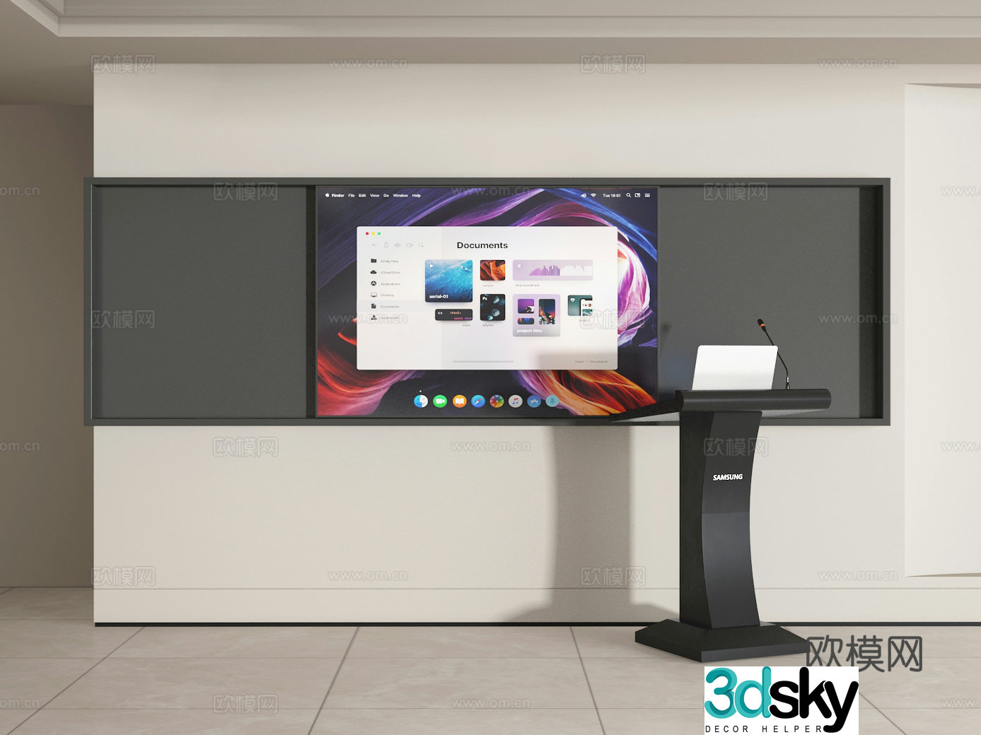 blackboard 3d model