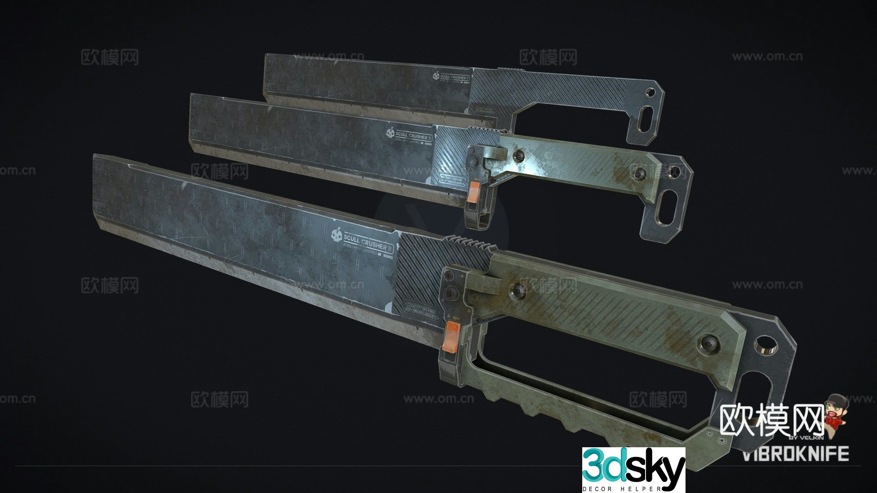 Vibrating knife 3d model