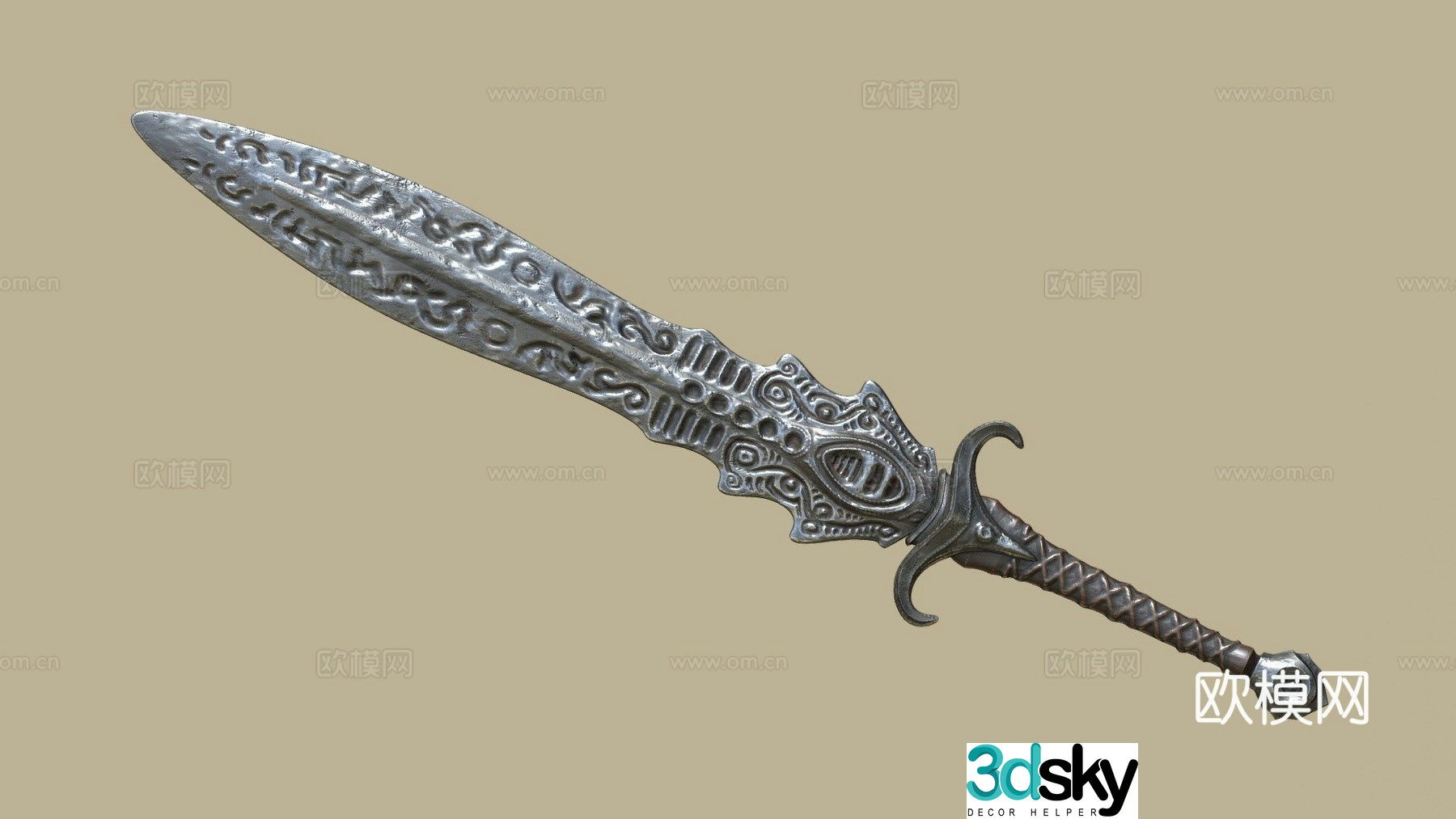Tsadhor, Blade of Black Earth 3d model