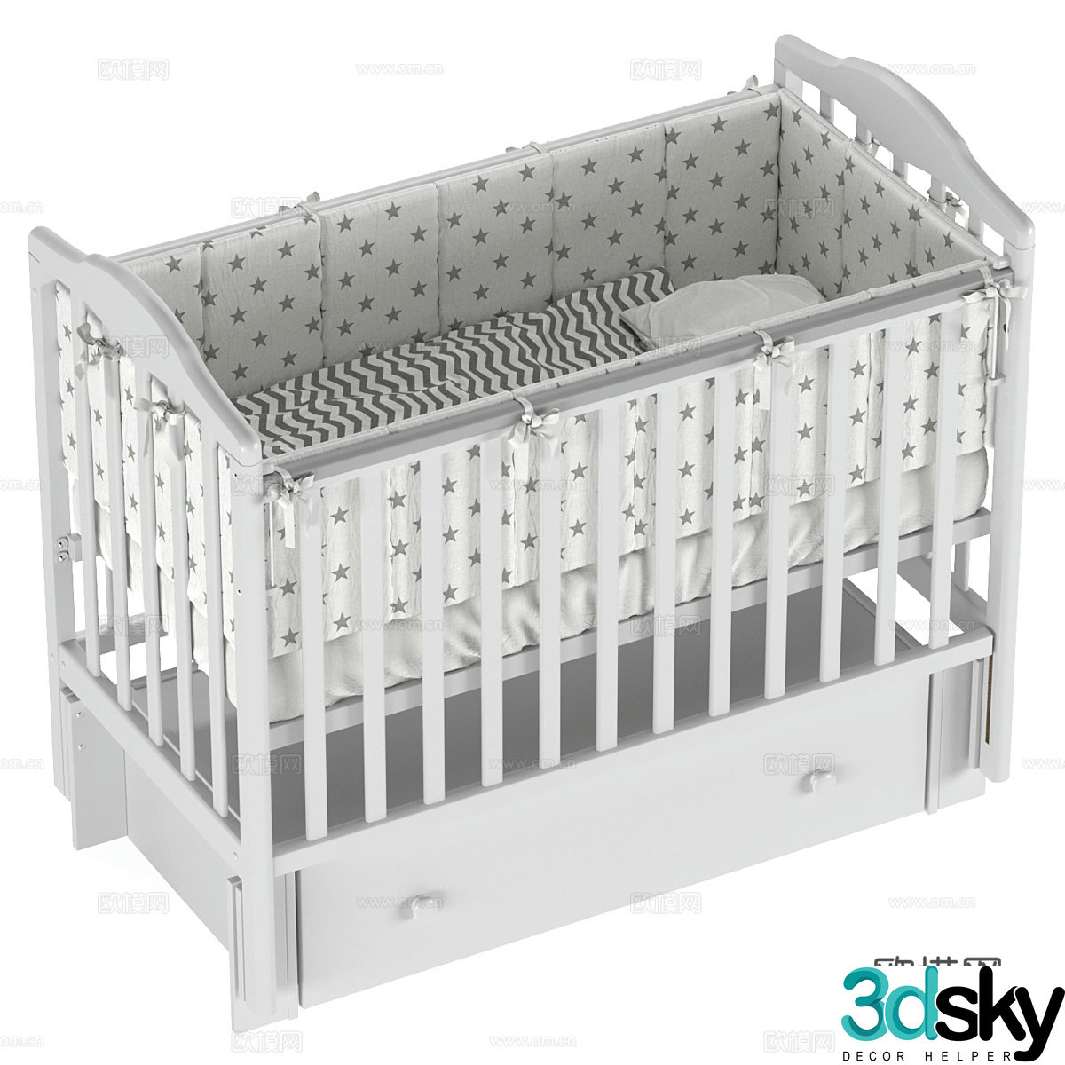 Crib 3d model