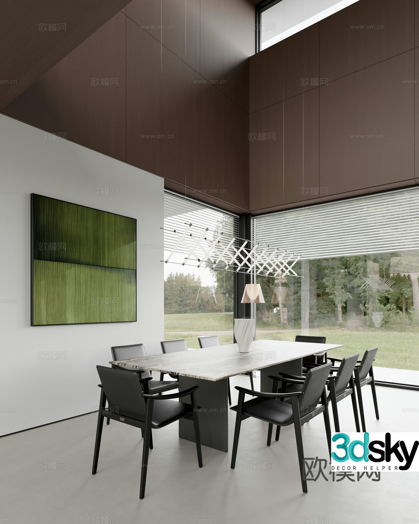 Modern Italian restaurant 3d model