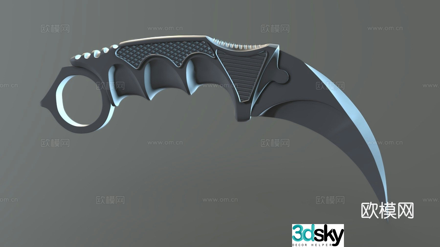 Claw knife 3d model