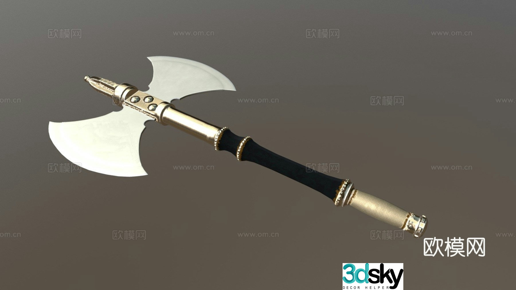 Melee weapon work_Tomahawk 3D model