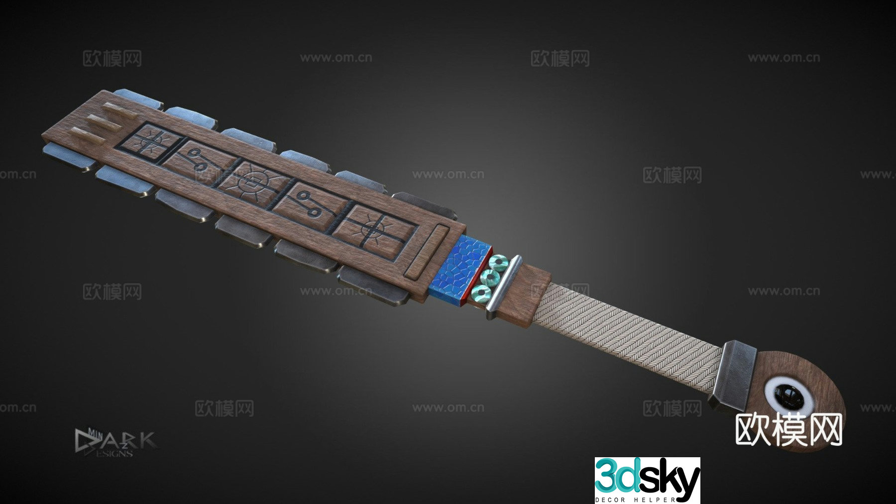 Aztec sword 3d model