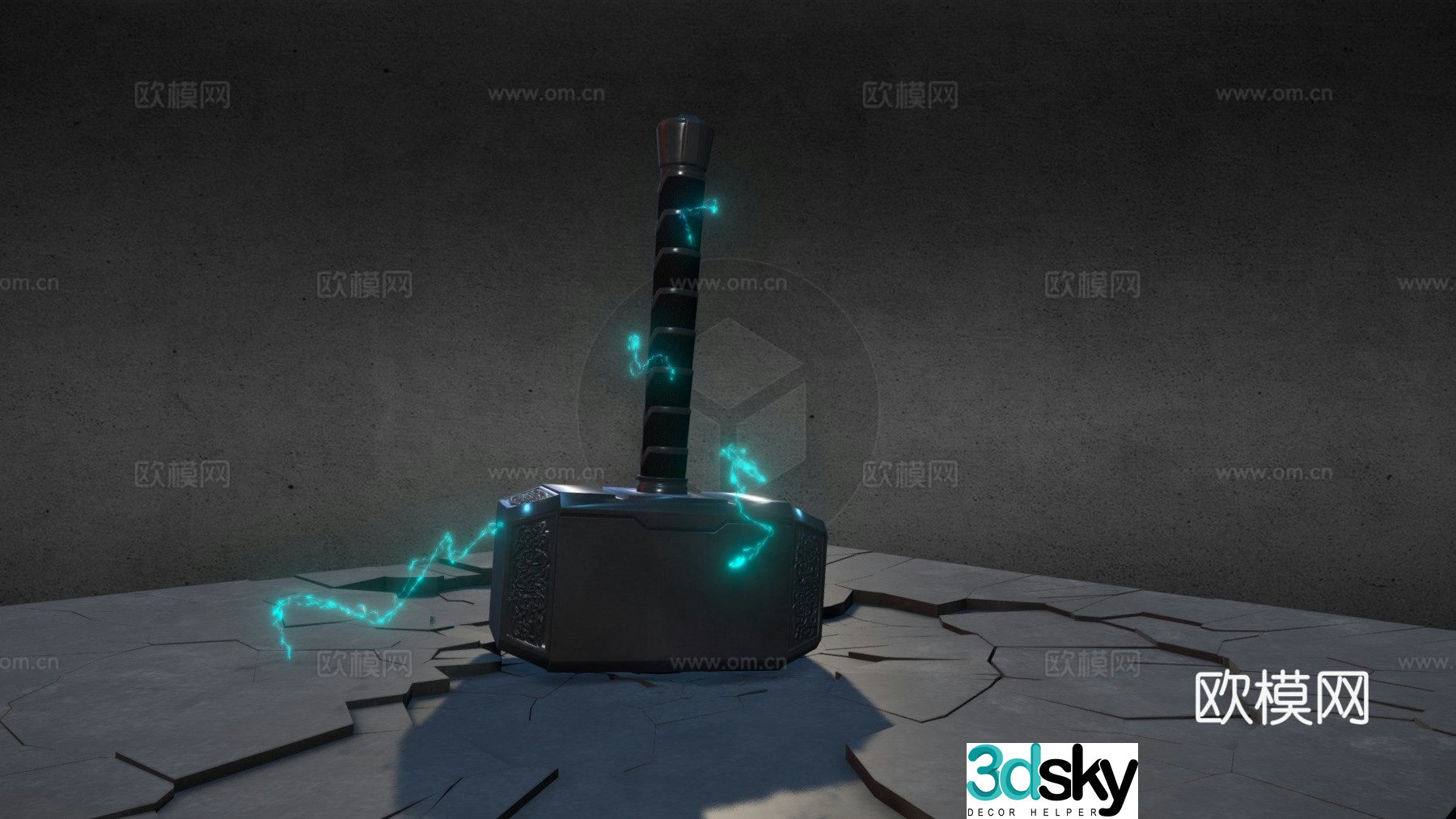 Thor's hammer 3d model