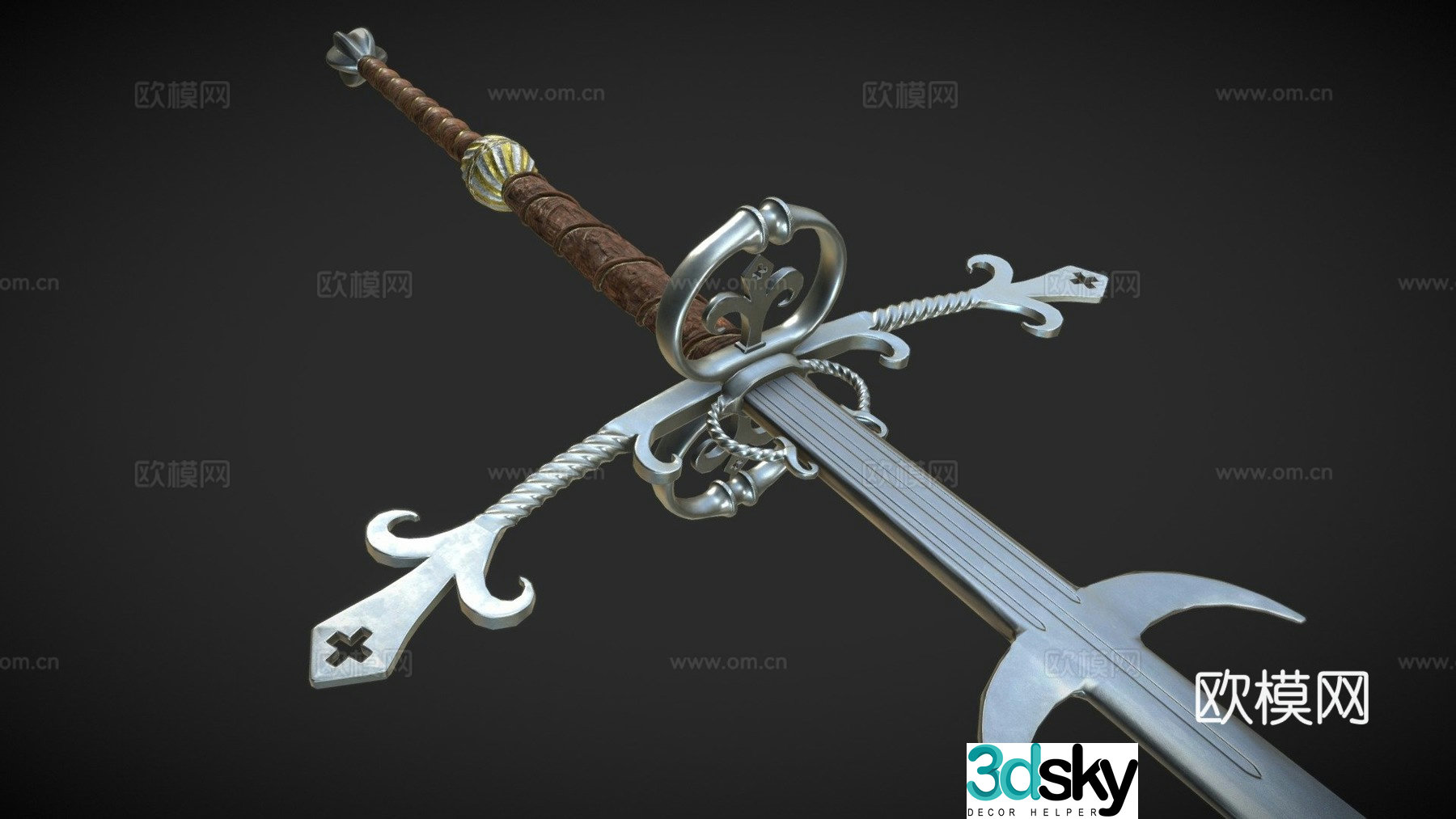 Two handed sword 3d model