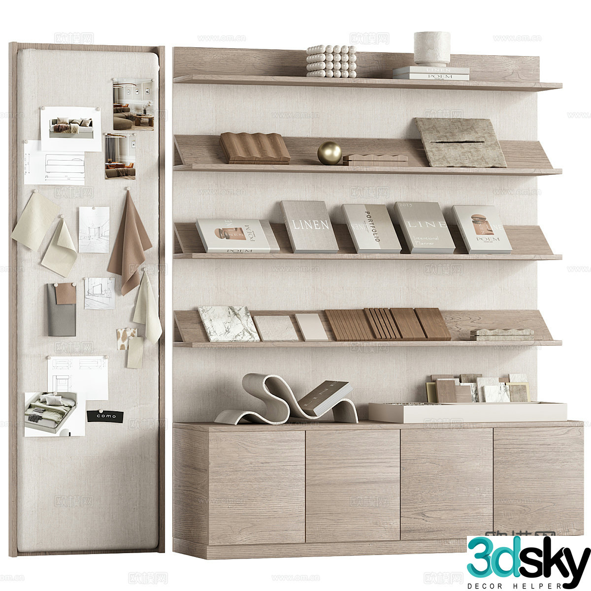 Decorative cabinet 3d model