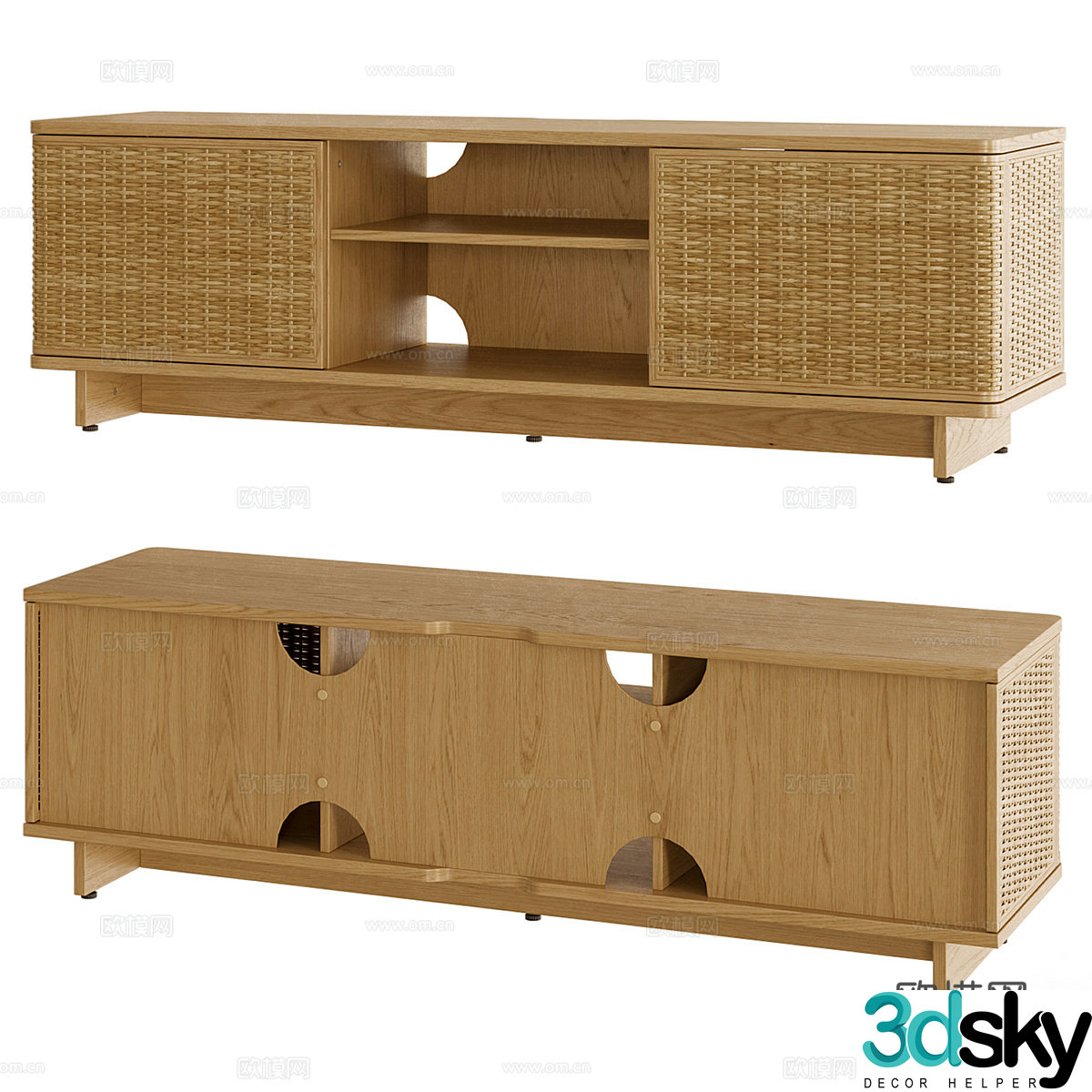 3d model of chest of drawers