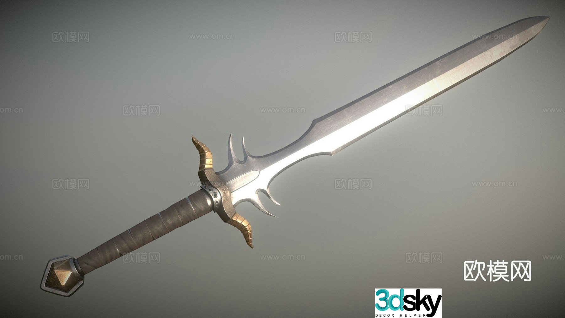 Demon Blade-One-Handed Sword 3D model