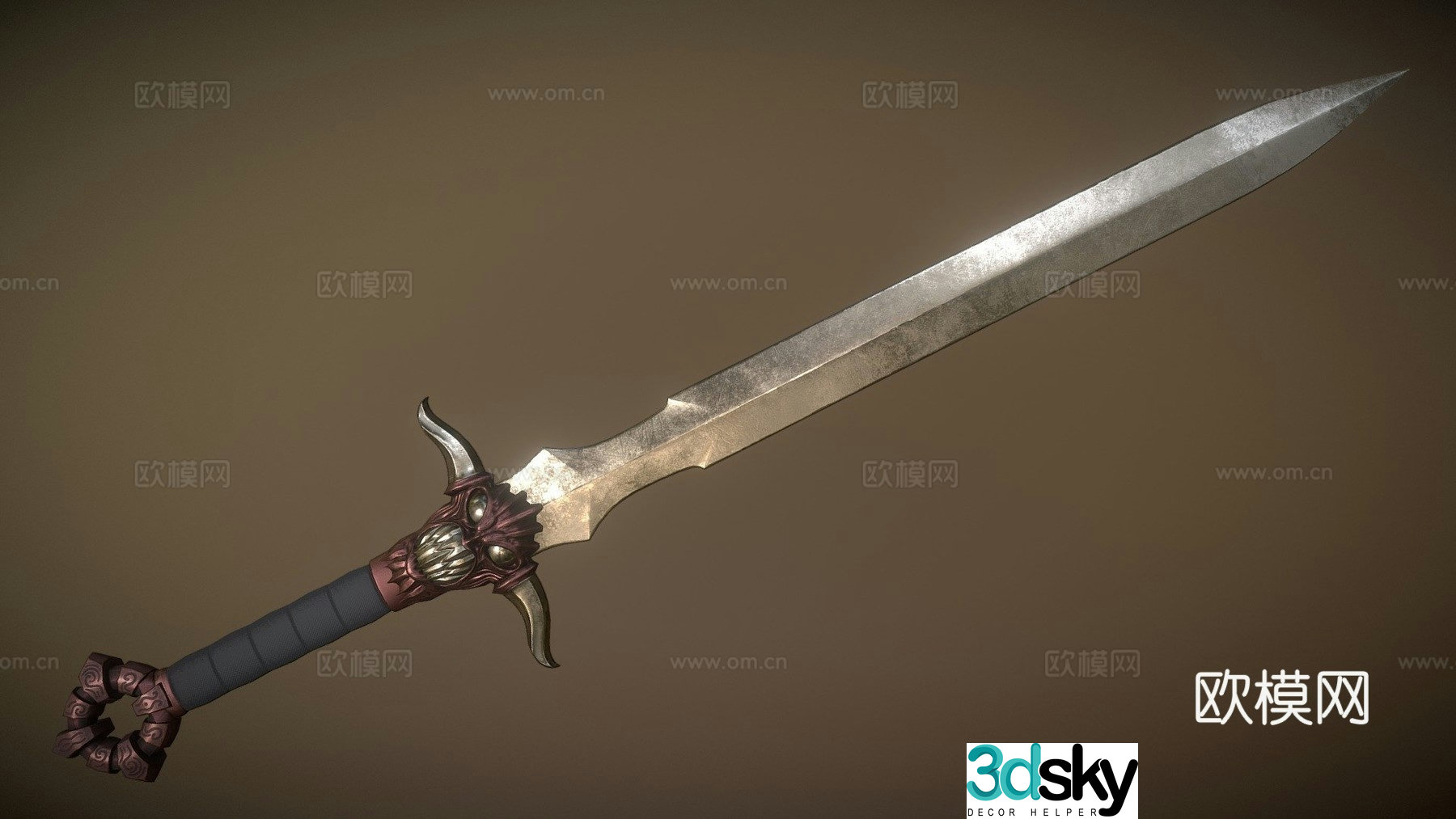 Beast Blade-Demon-One-Handed Sword 3D model
