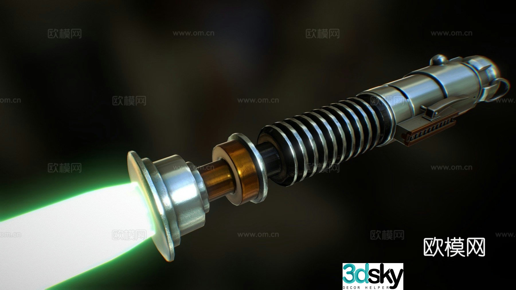 Luke Skywalker's lightsaber 3d model
