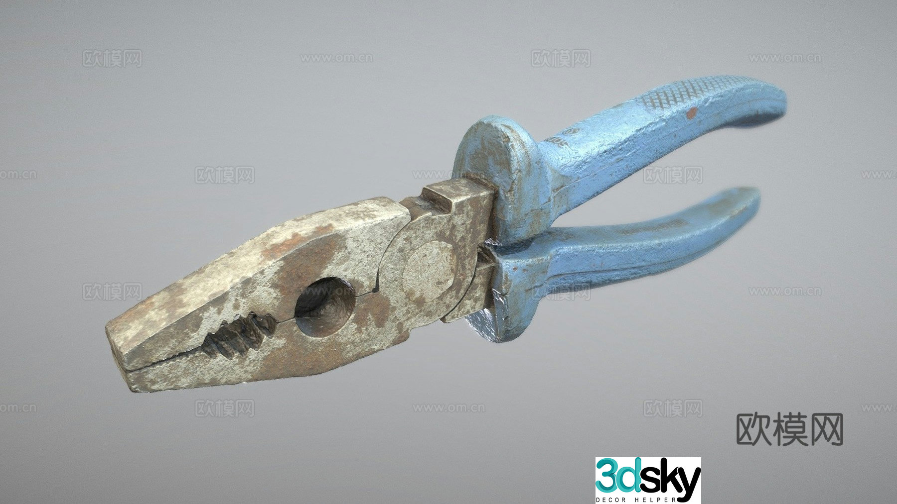 Electrician pliers 3d model
