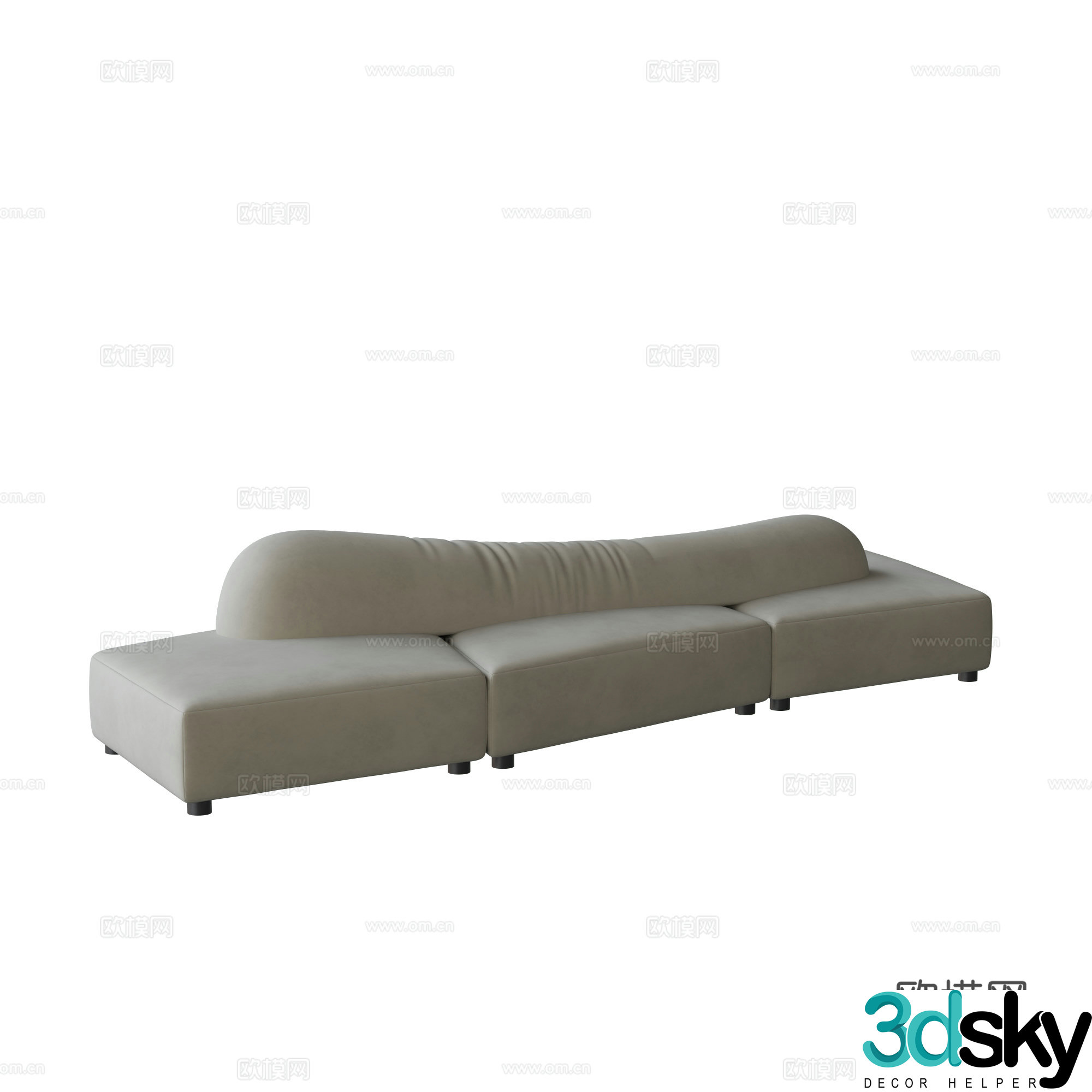 Special-shaped sofa 3d model