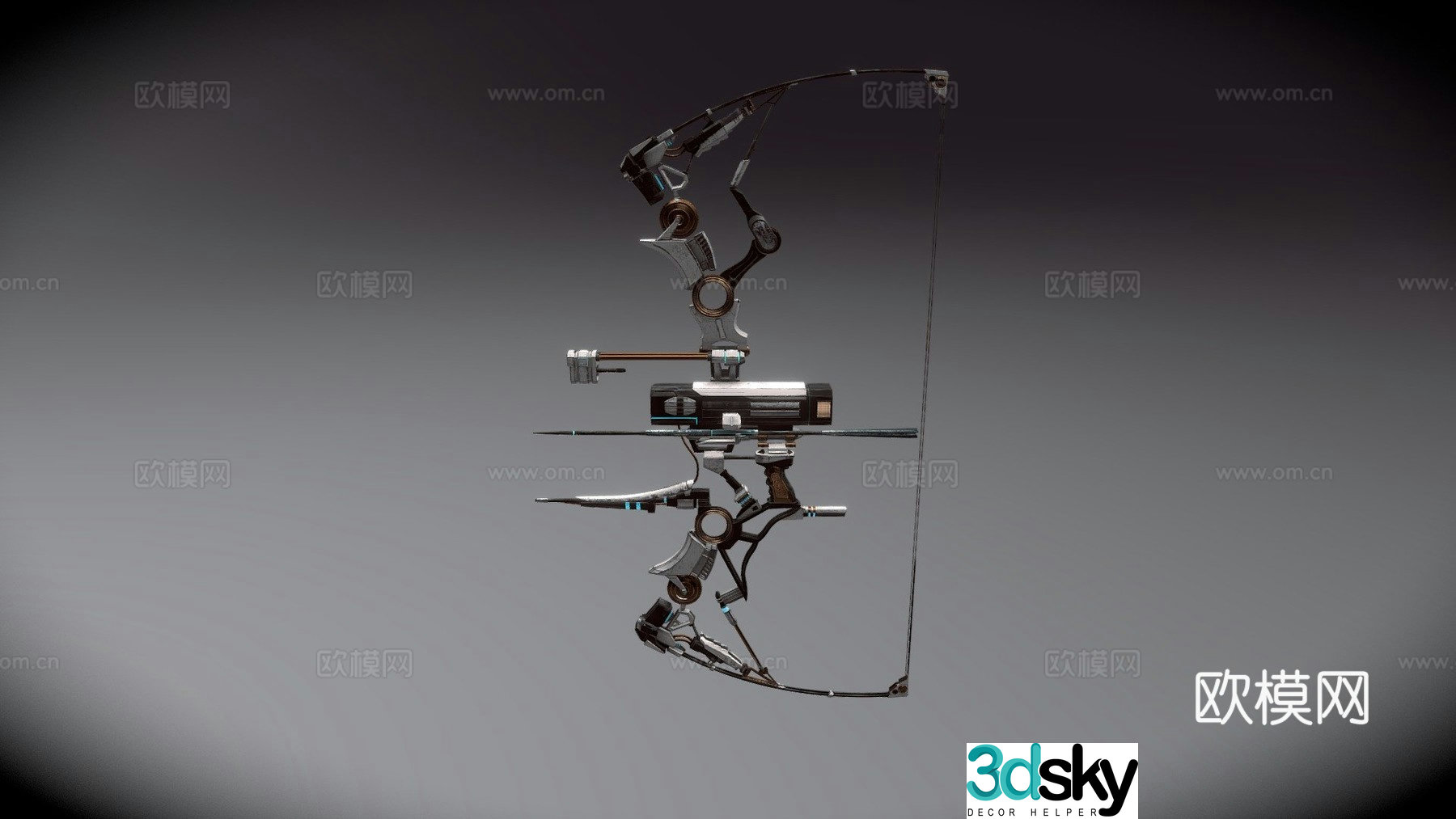 sci-fi bow 3d model