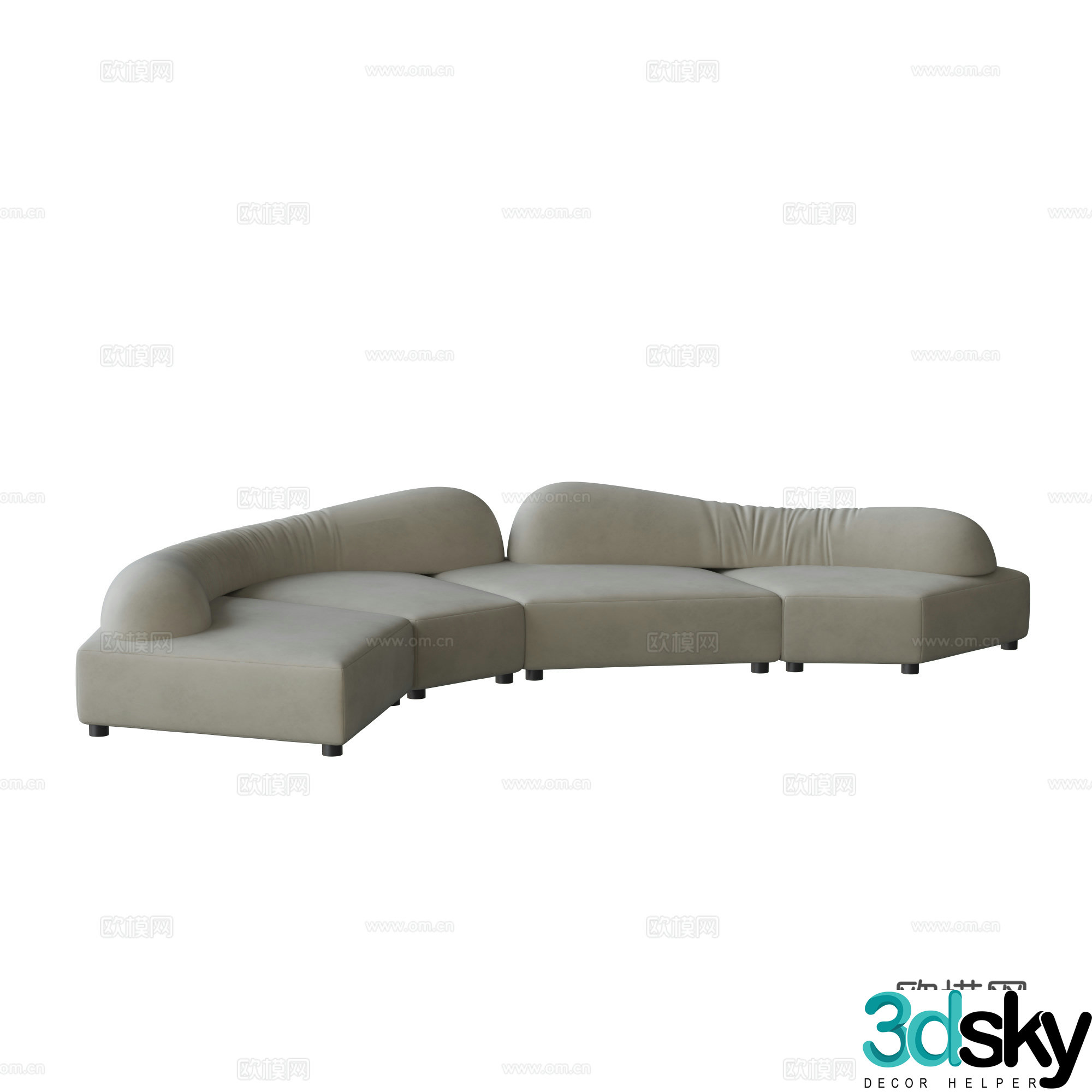 Special-shaped sofa 3d model