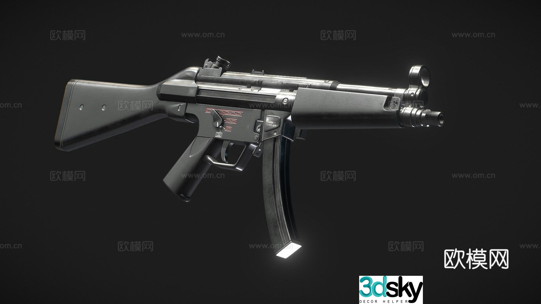 H&K MP5 3d model