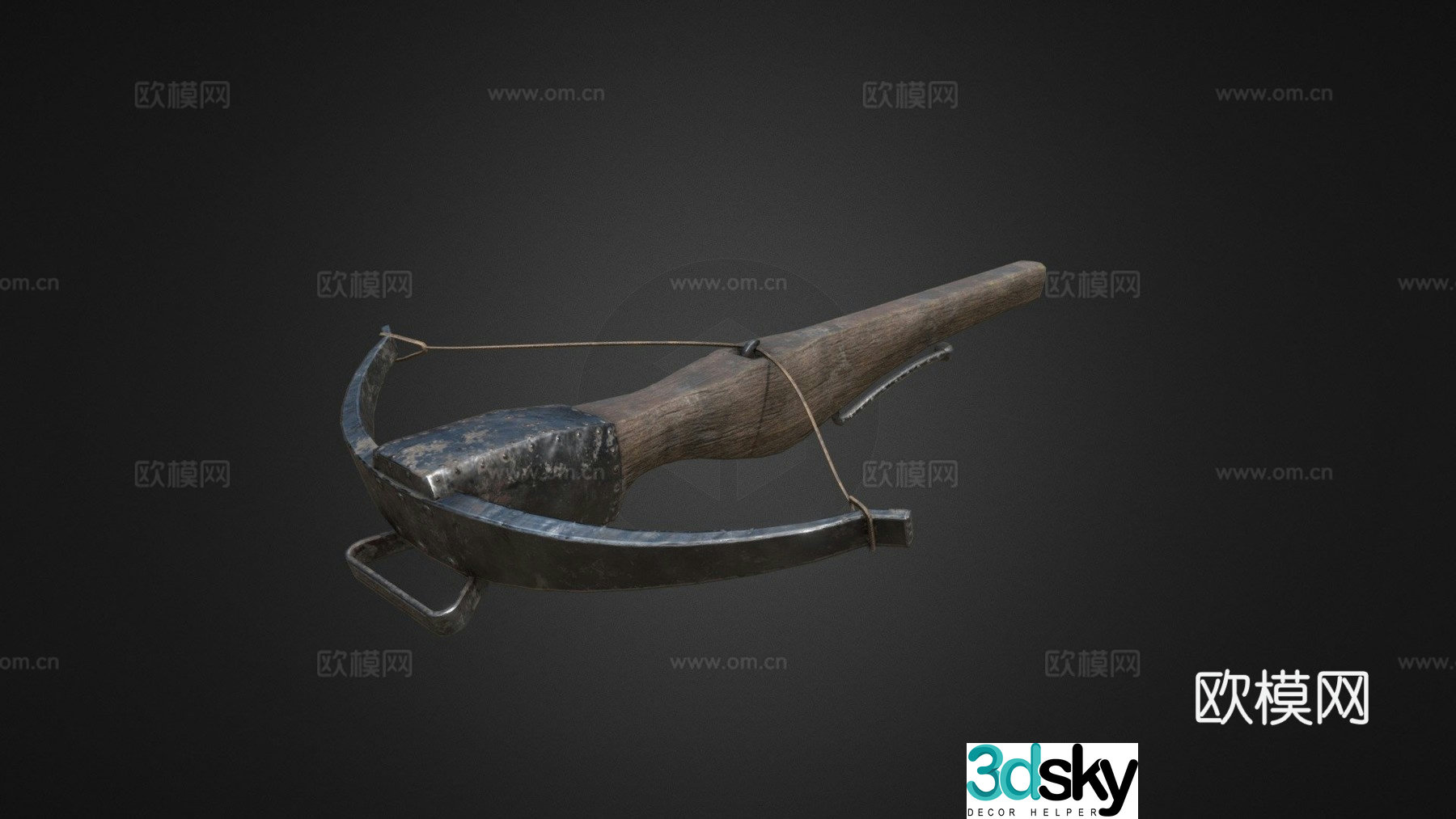 Medieval crossbow 3d model