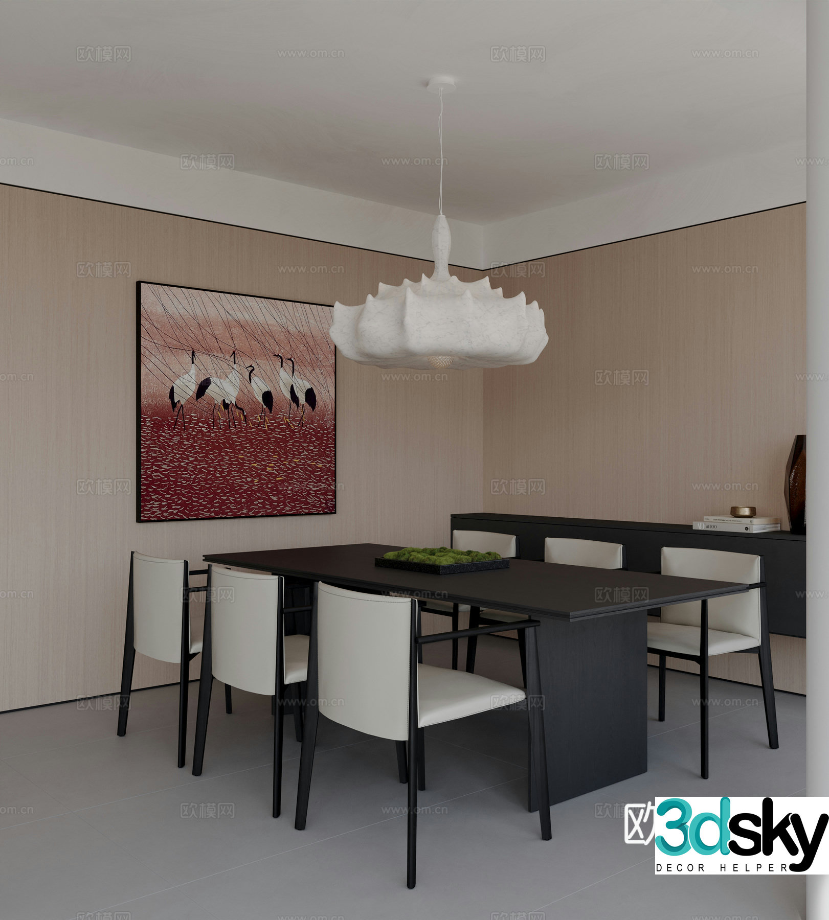 Modern Italian restaurant 3d model