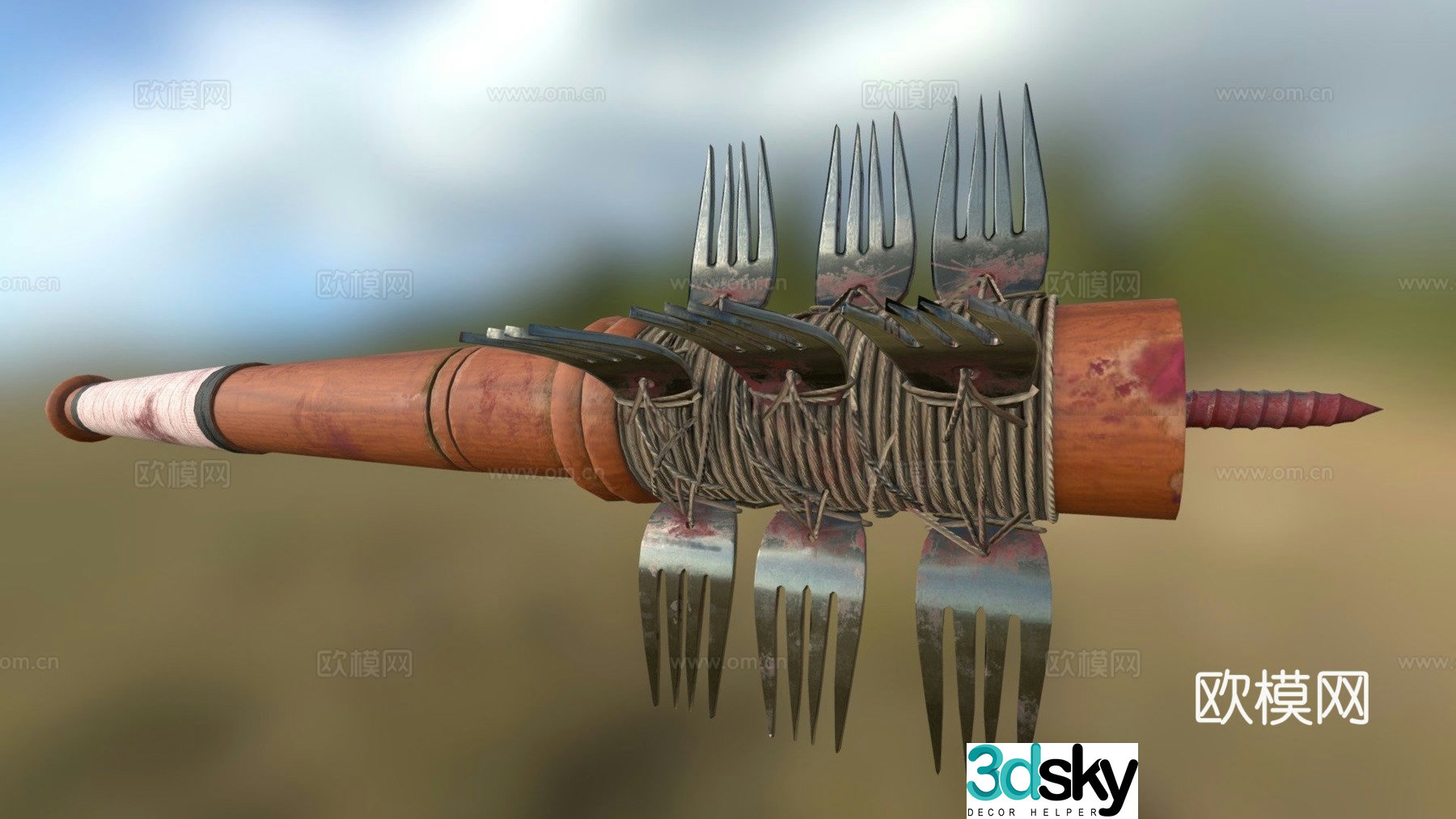 Table leg melee weapon_wellport_friedel_2DAE53d model