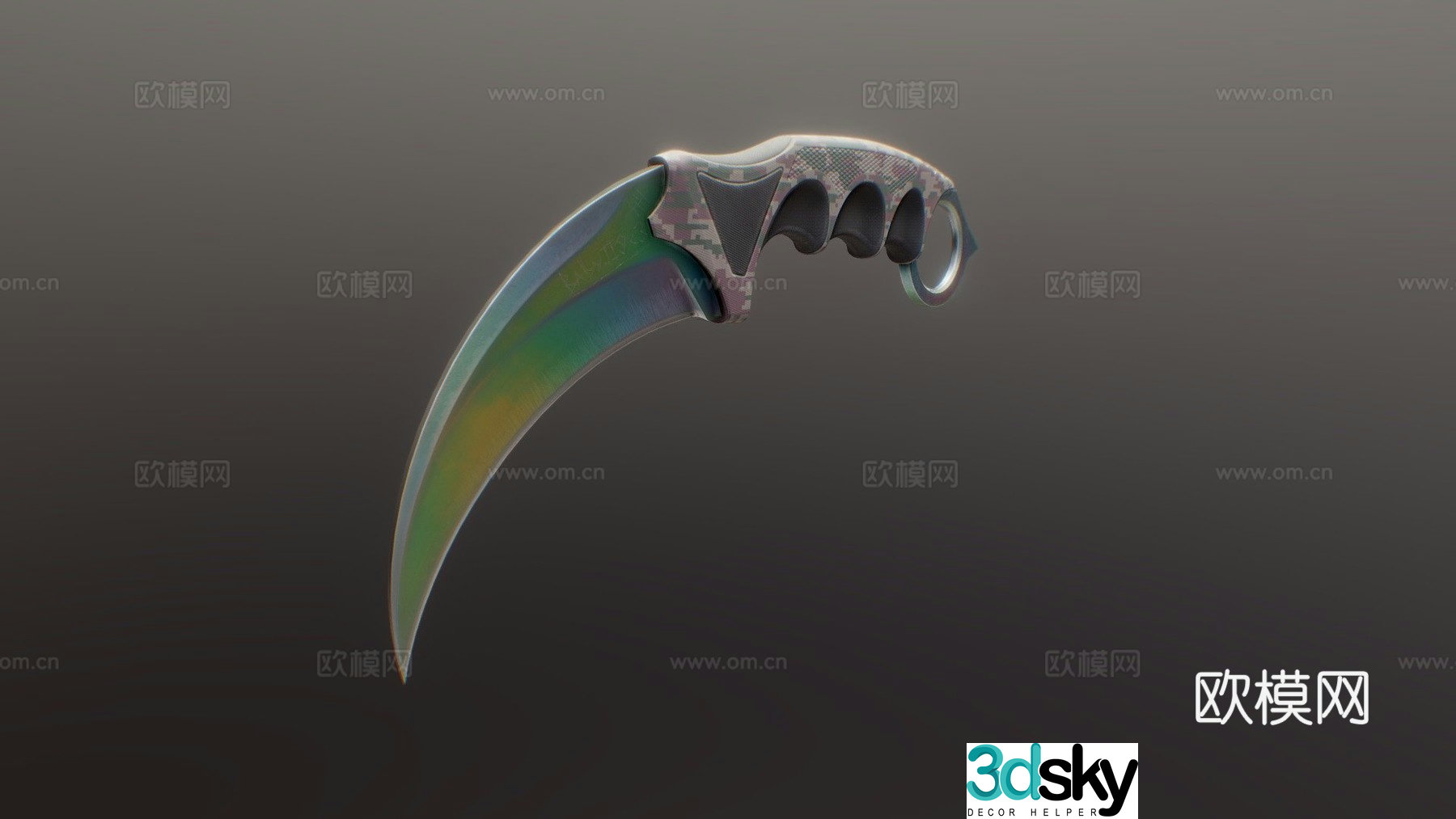 Claw knife 3d model
