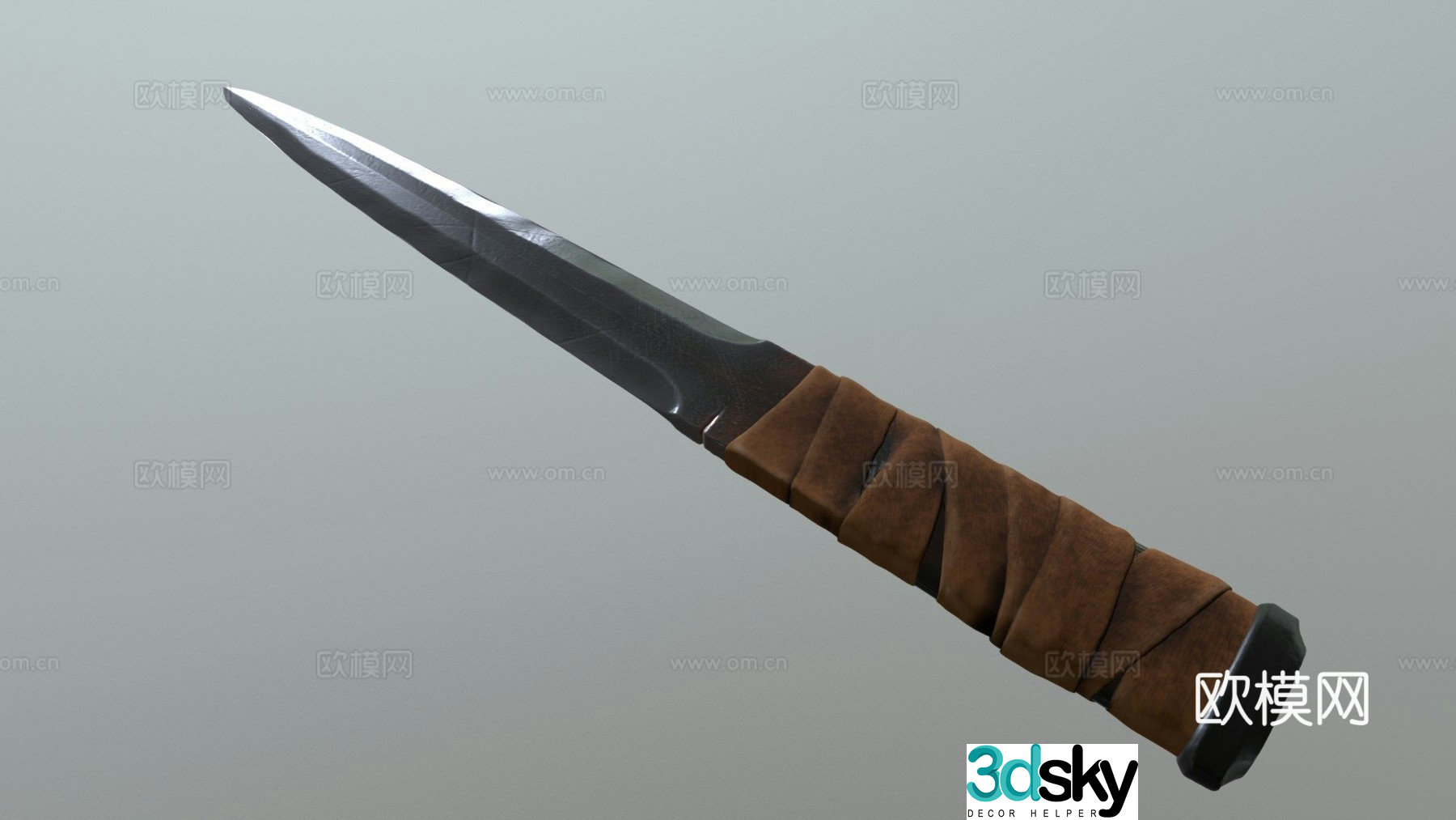 Dagger - medieval weapon 3d model