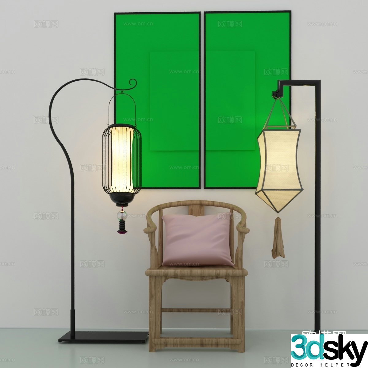 Floor lamp 3d model