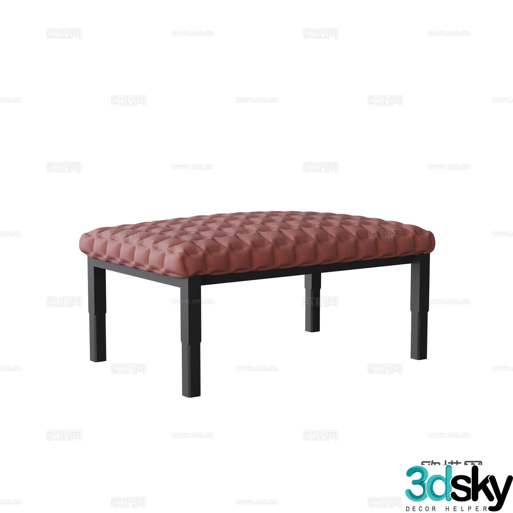 Sofa bench 3d model