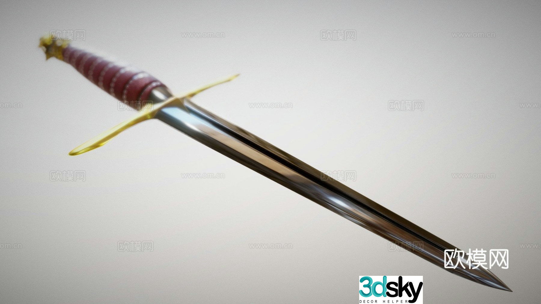 dragon dagger 3d model