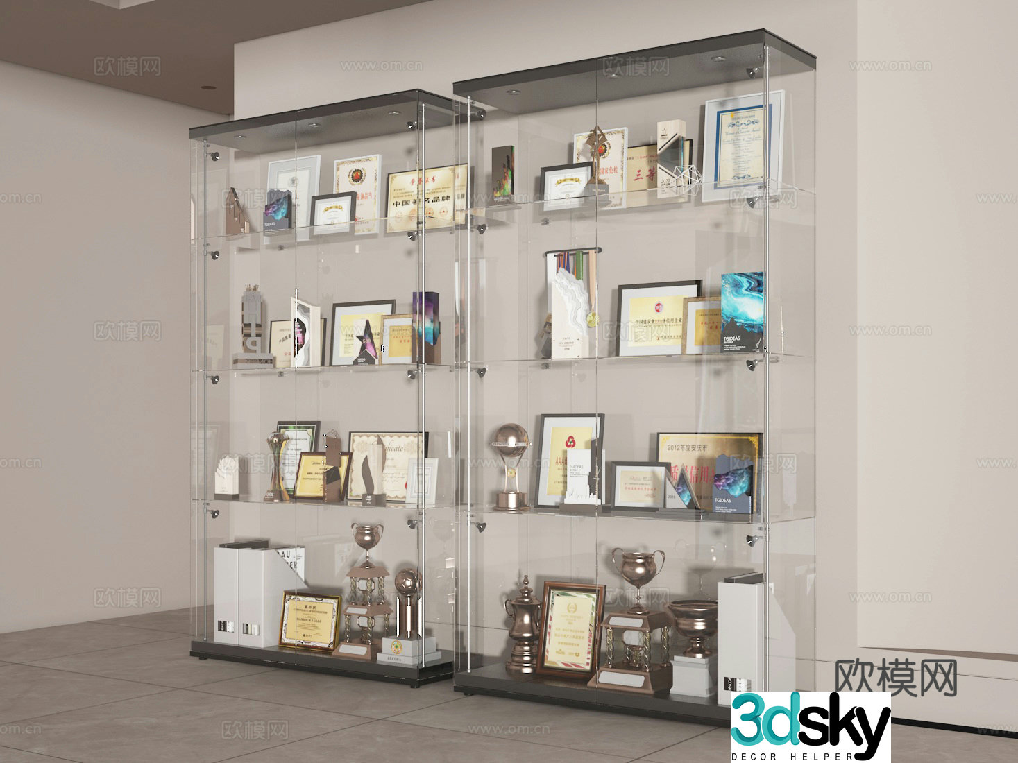 Honor Cabinet 3d Model
