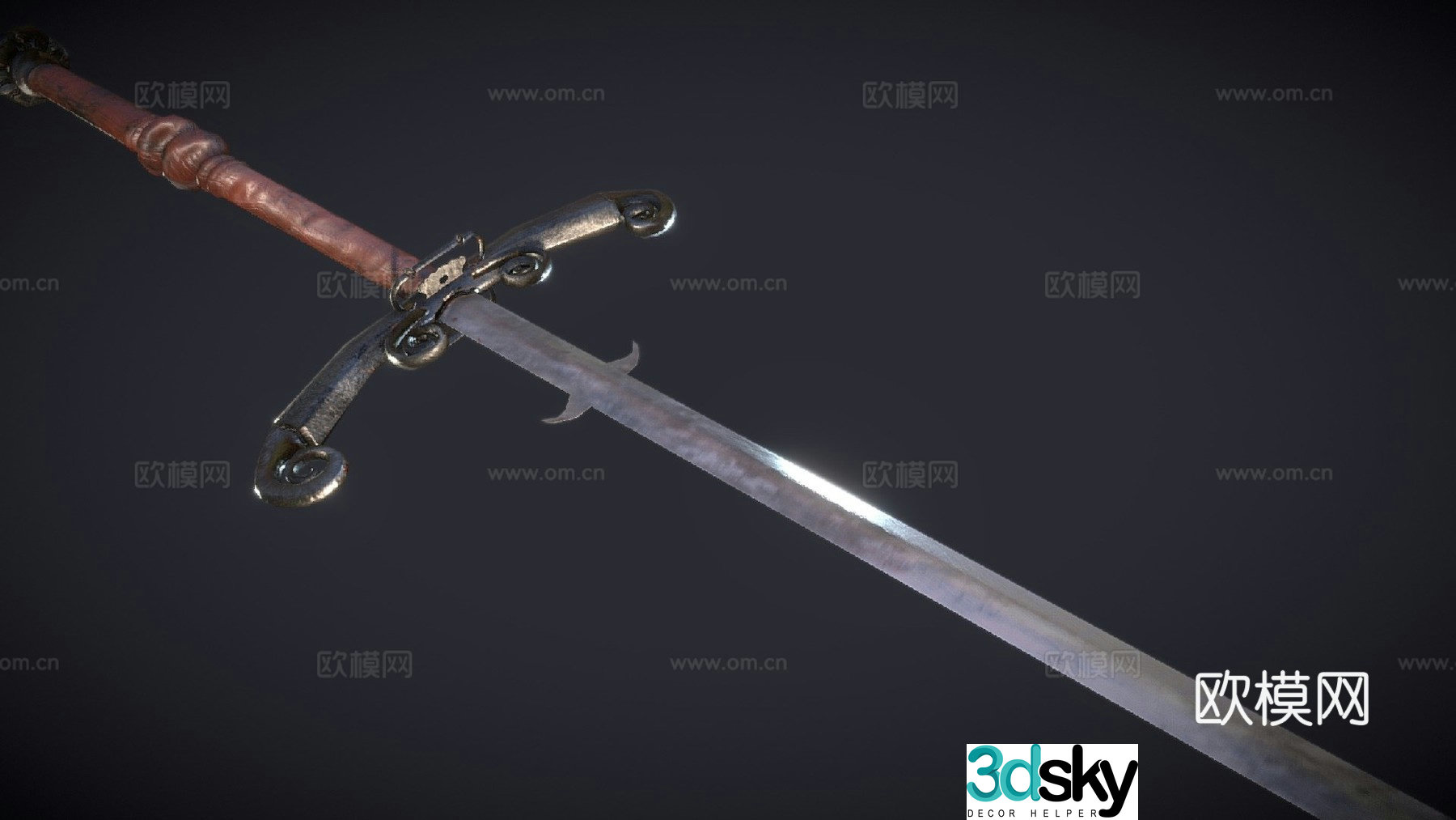 Two-handed giant sword_PBR3d model