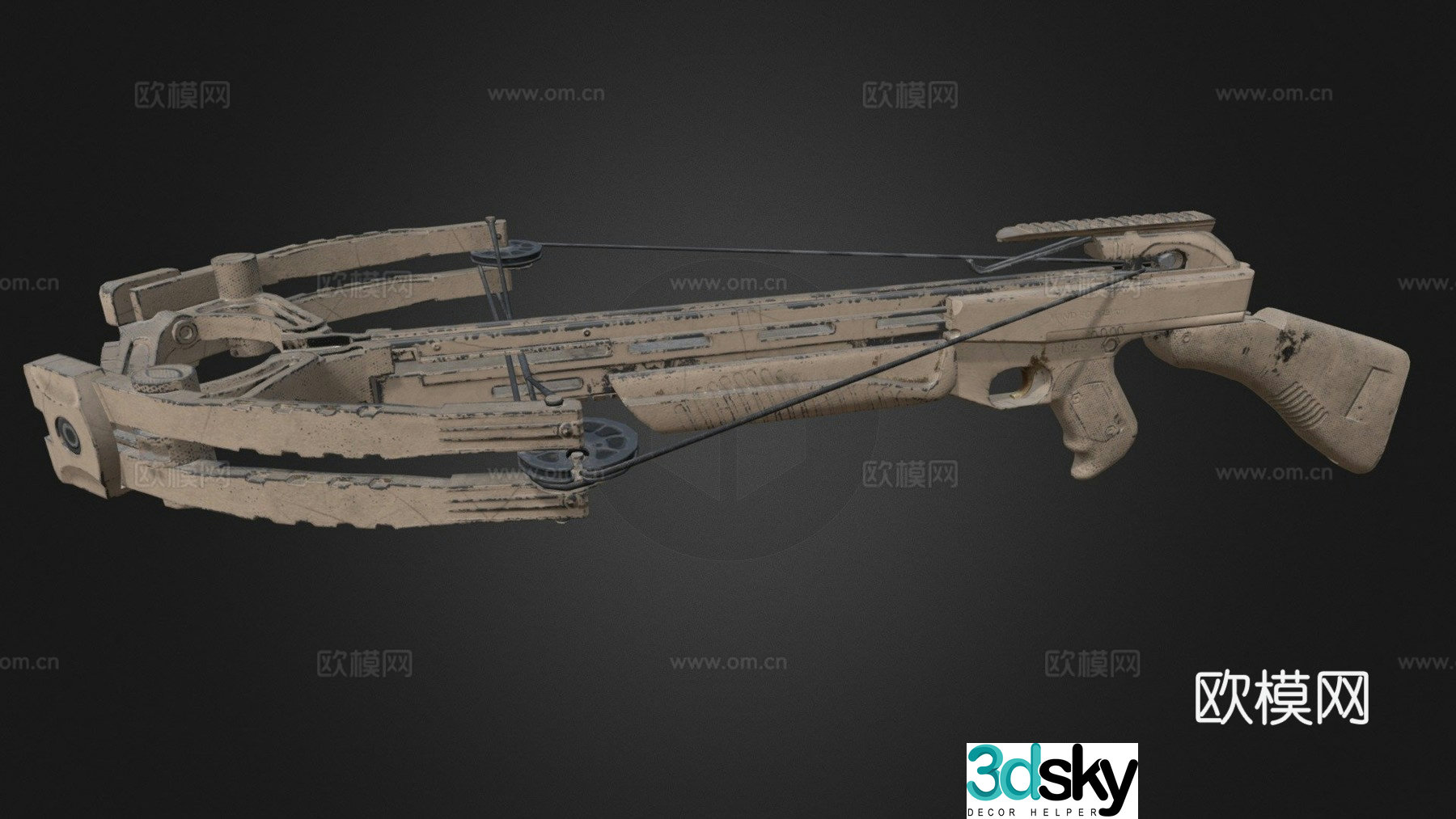 Rugged (Beige) - Crossbow - PUBG 3d model