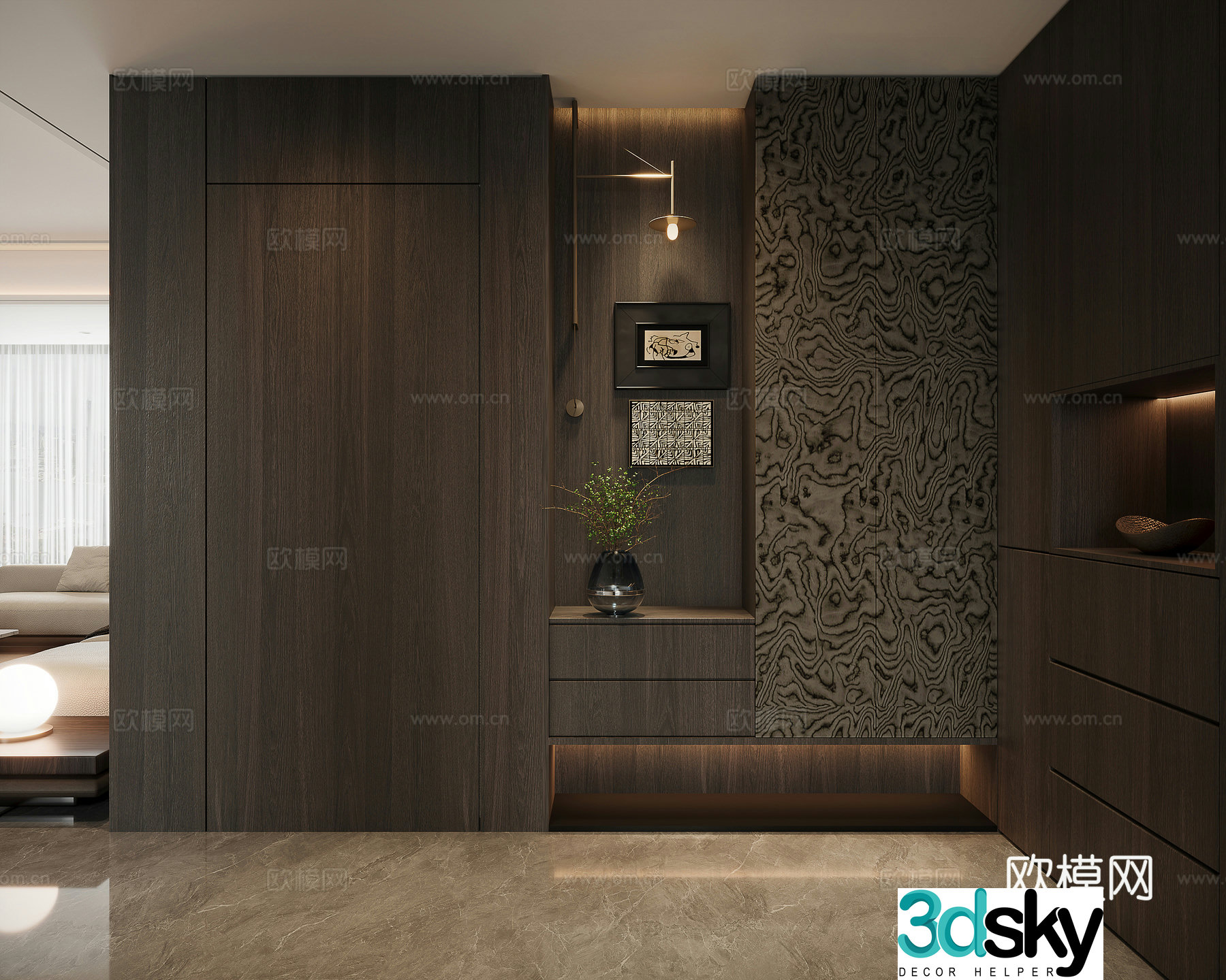 Modern Italian entrance 3D model