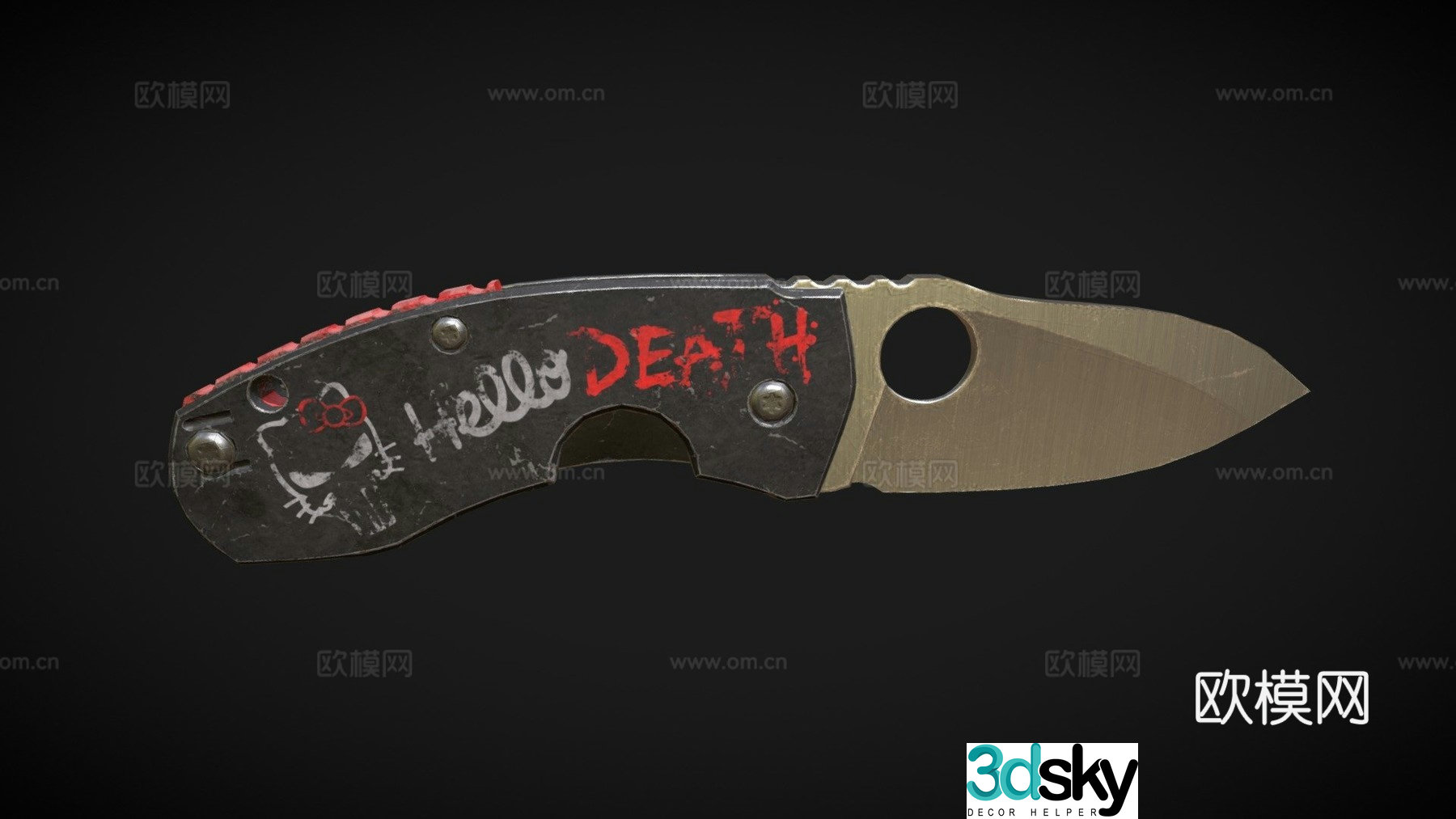 Hello Kitty Blade 3d model
