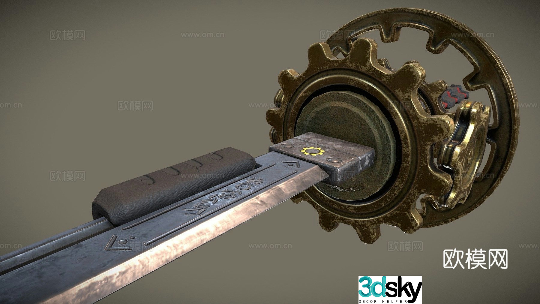 gear sword 3d model